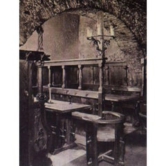 Importante e rara sedia originale in legno Jugendstil del 1901, scuola Josef Hoffmann