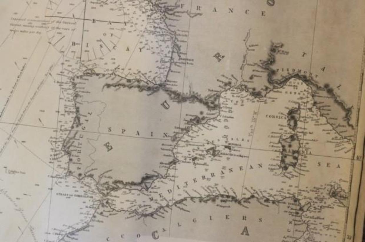 Chart of North Atlantic von Imray & Son, 1876 im Angebot 1