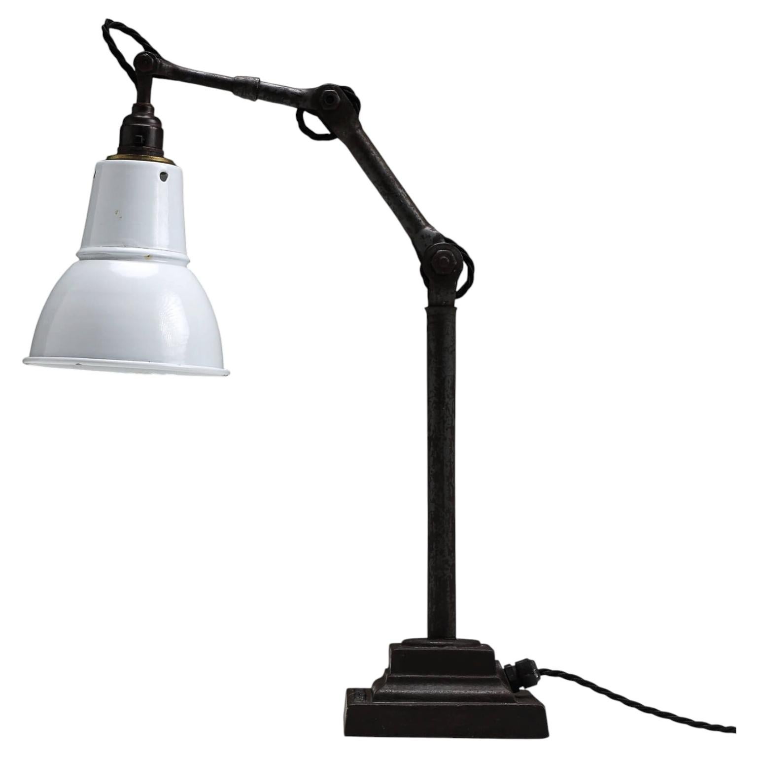 Original-Industrie-Schreibtischlampe von John Dugdills im Angebot