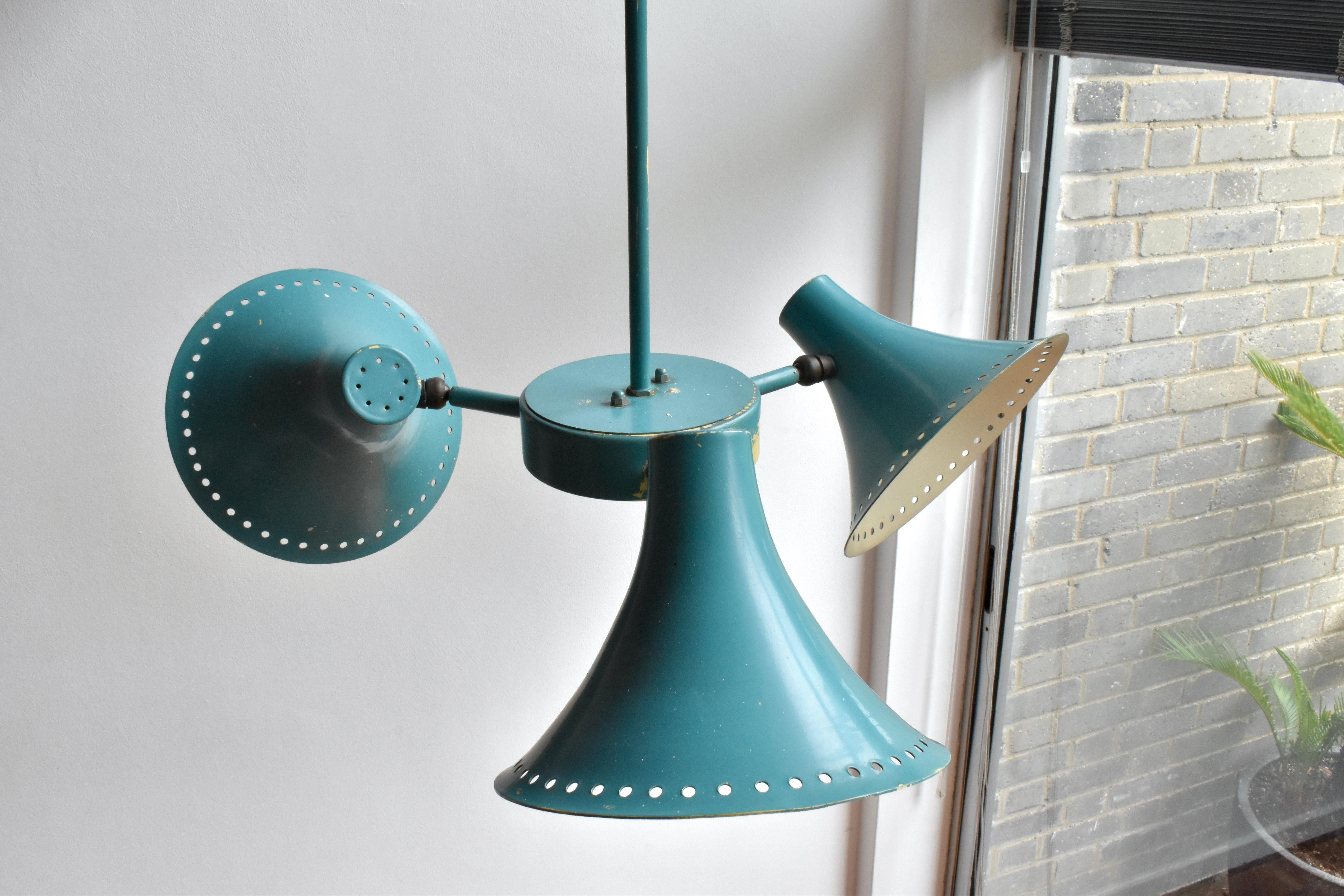 Original Industrial Pendant Lamp Salvaged From A 1930s London Factory For Sale 3