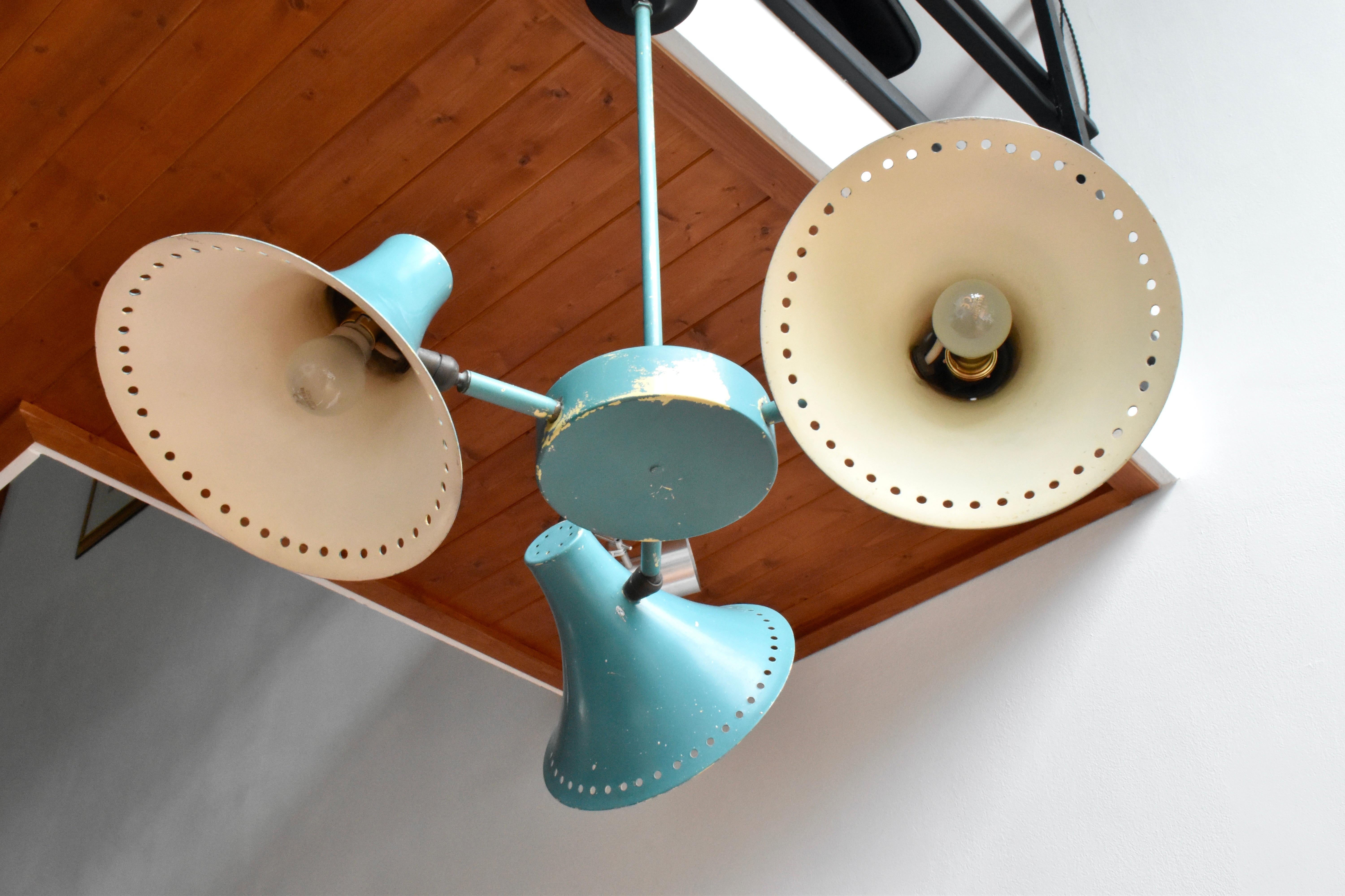 Original Industrial Pendant Lamp Salvaged From A 1930s London Factory For Sale 7