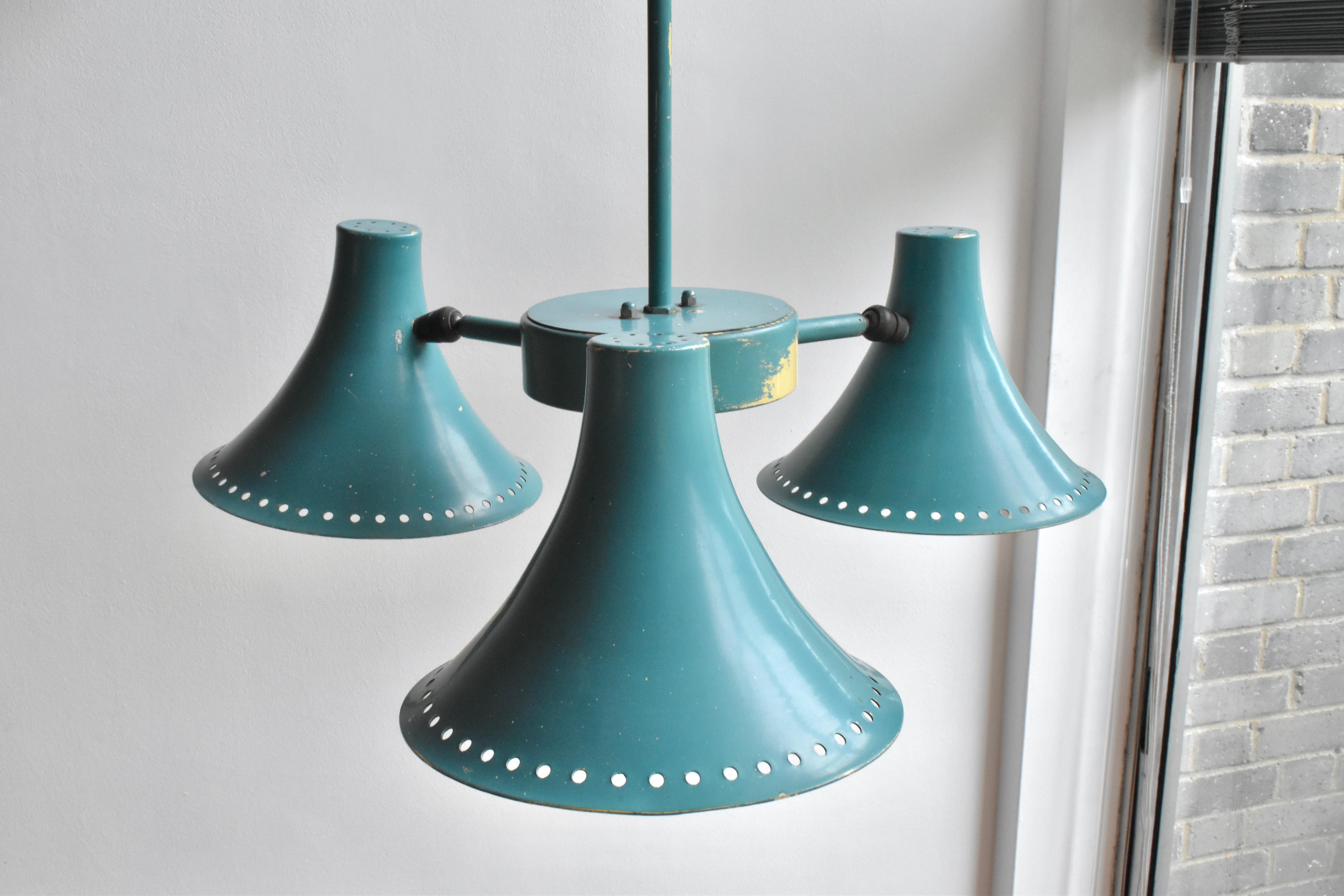 Original Industrial Pendant Lamp Salvaged From A 1930s London Factory For Sale 8
