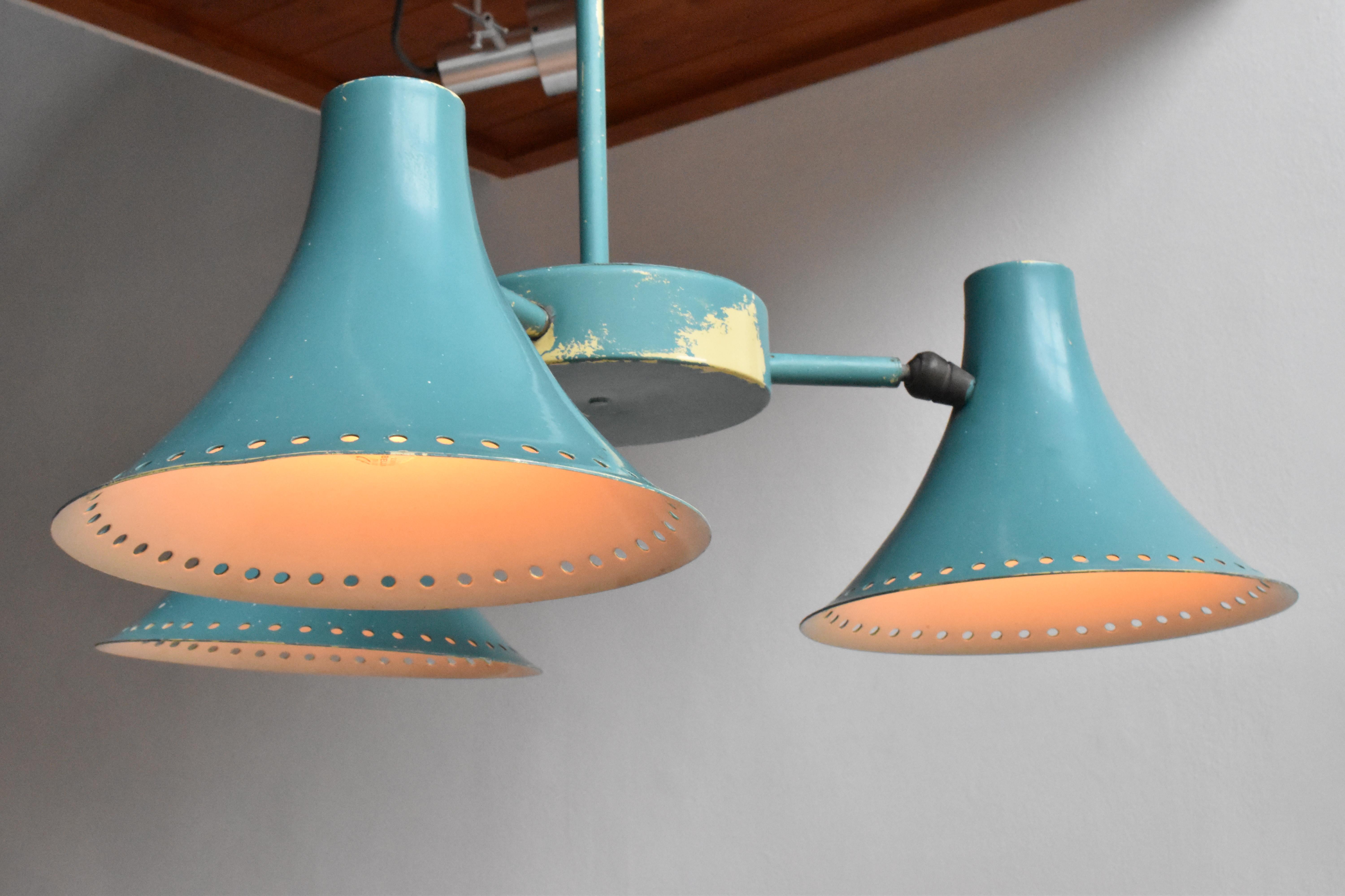 Original Industrial Pendant Lamp Salvaged From A 1930s London Factory For Sale 11