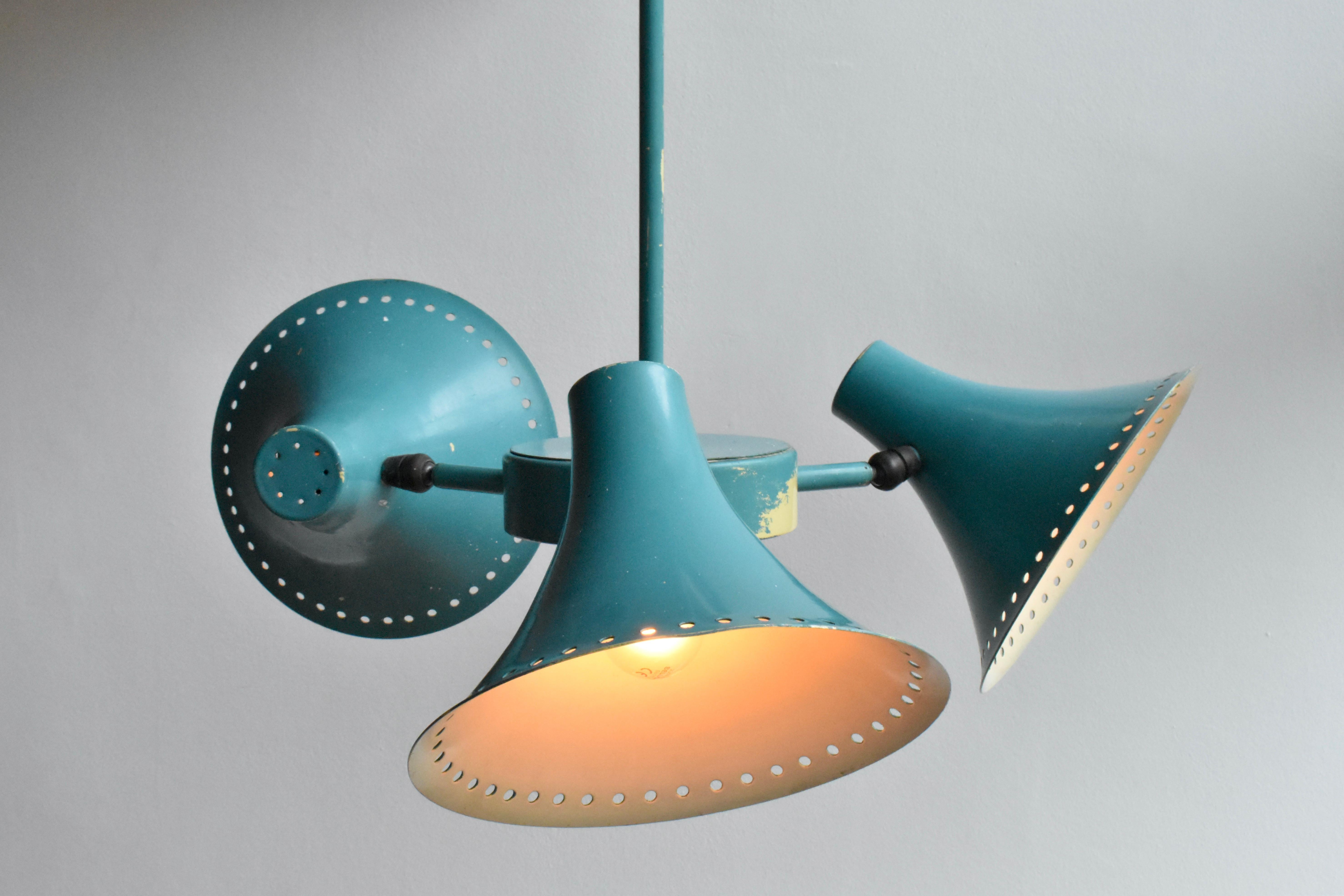 Original Industrial Pendant Lamp Salvaged From A 1930s London Factory For Sale 12