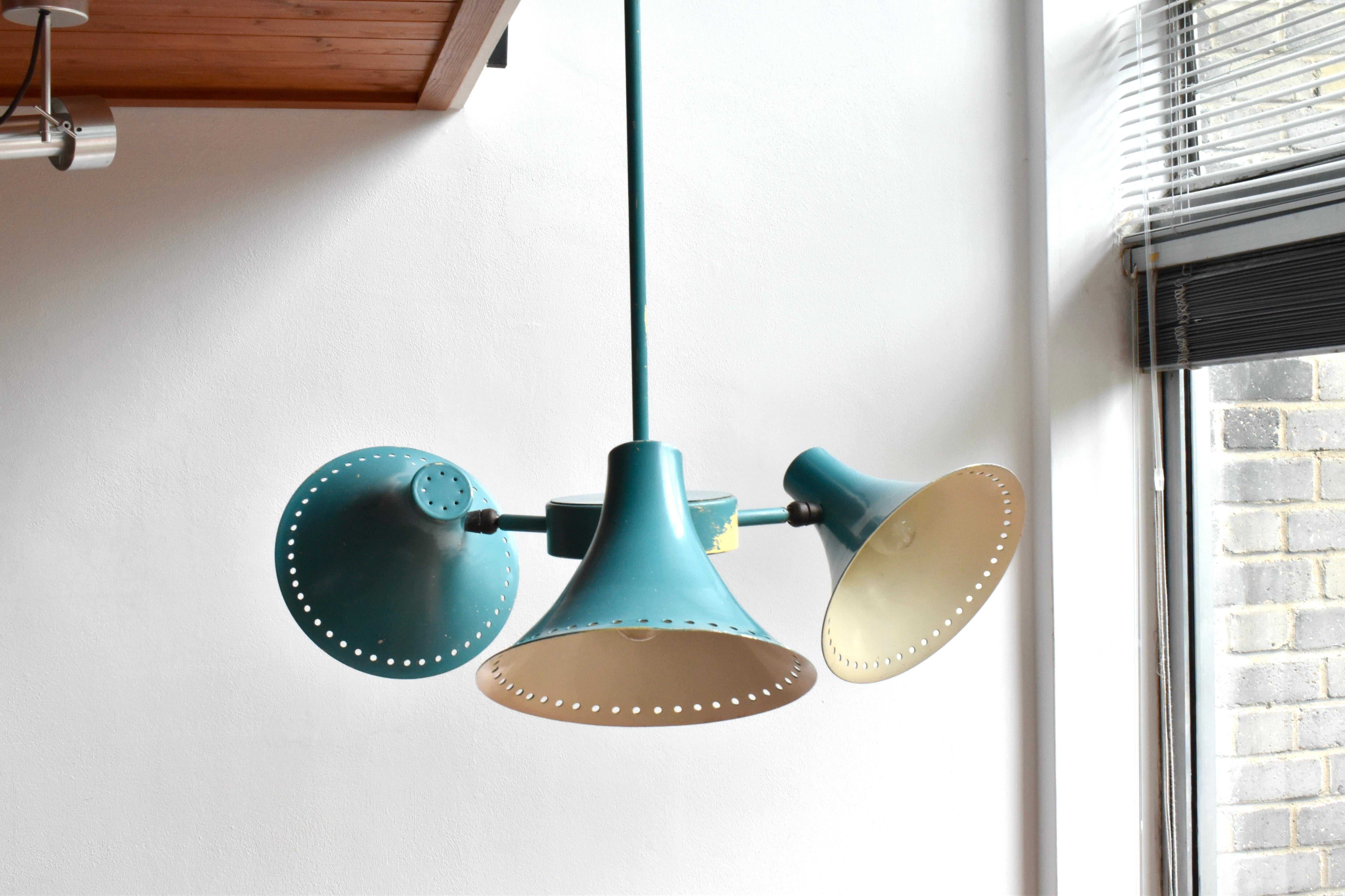 Original Industrial Pendant Lamp Salvaged From A 1930s London Factory For Sale 1