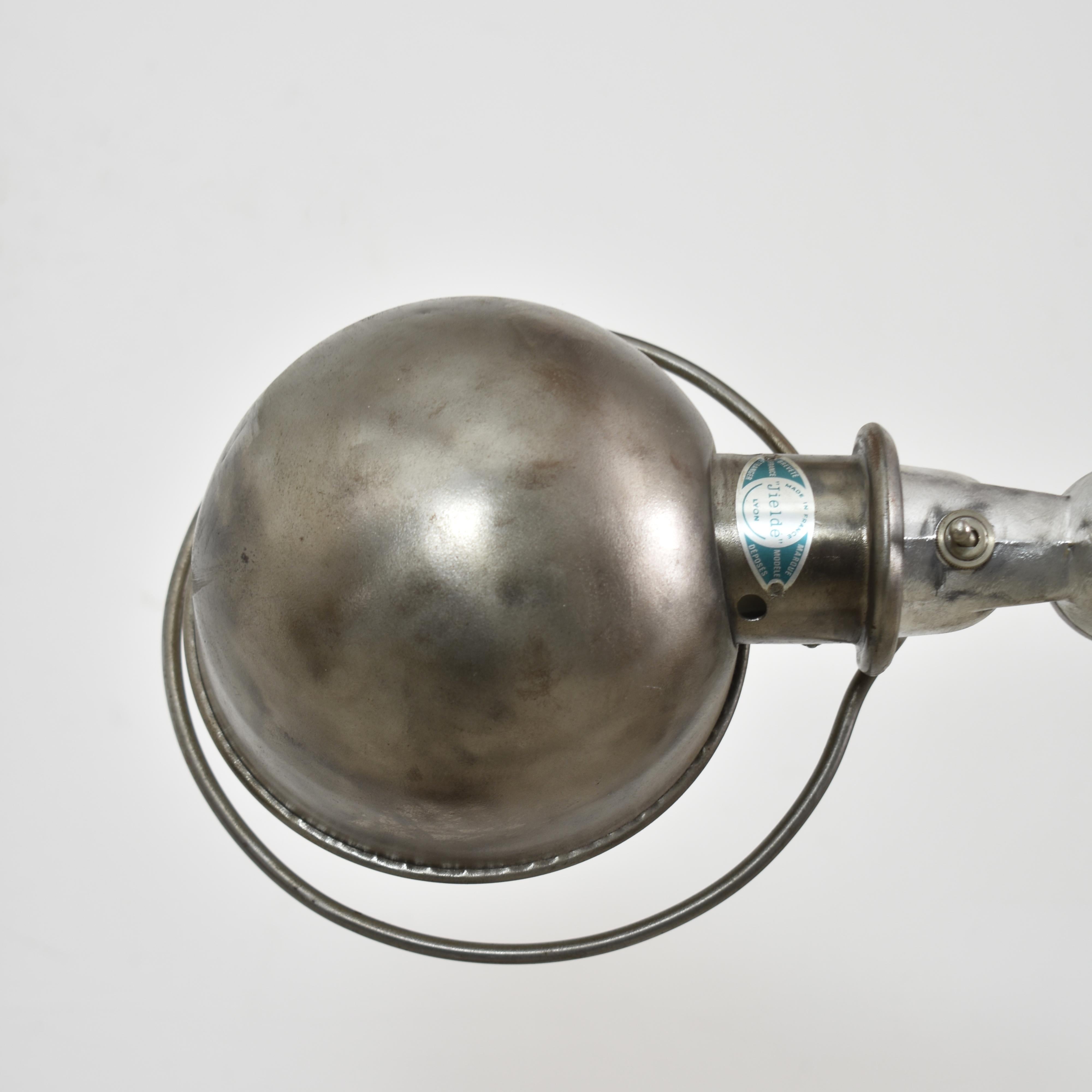 20th Century Original Industrial Vintage Articulated 4 Arm Antique Jielde Floor Lamp