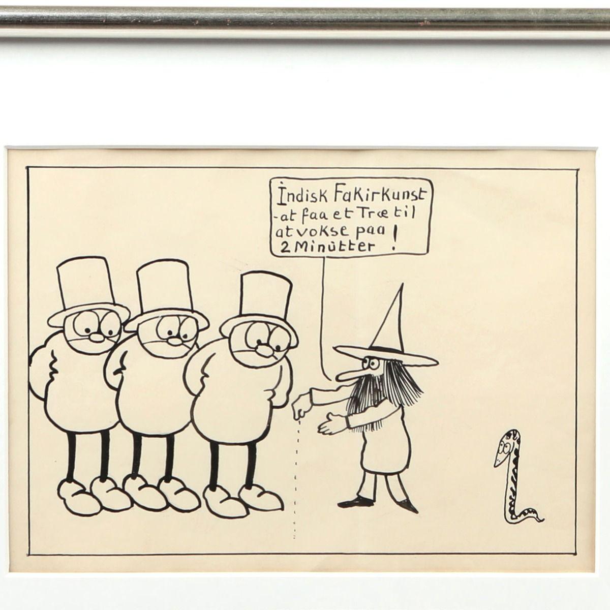 Original-Tuschezeichnung (4) von Storm P. - 