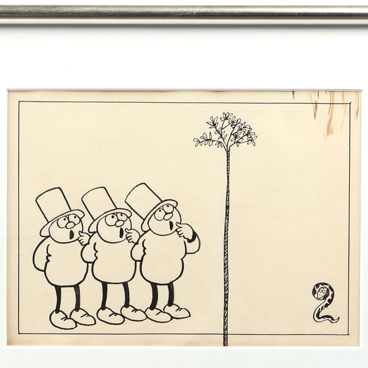 Original-Tuschezeichnung (4) von Storm P. - 