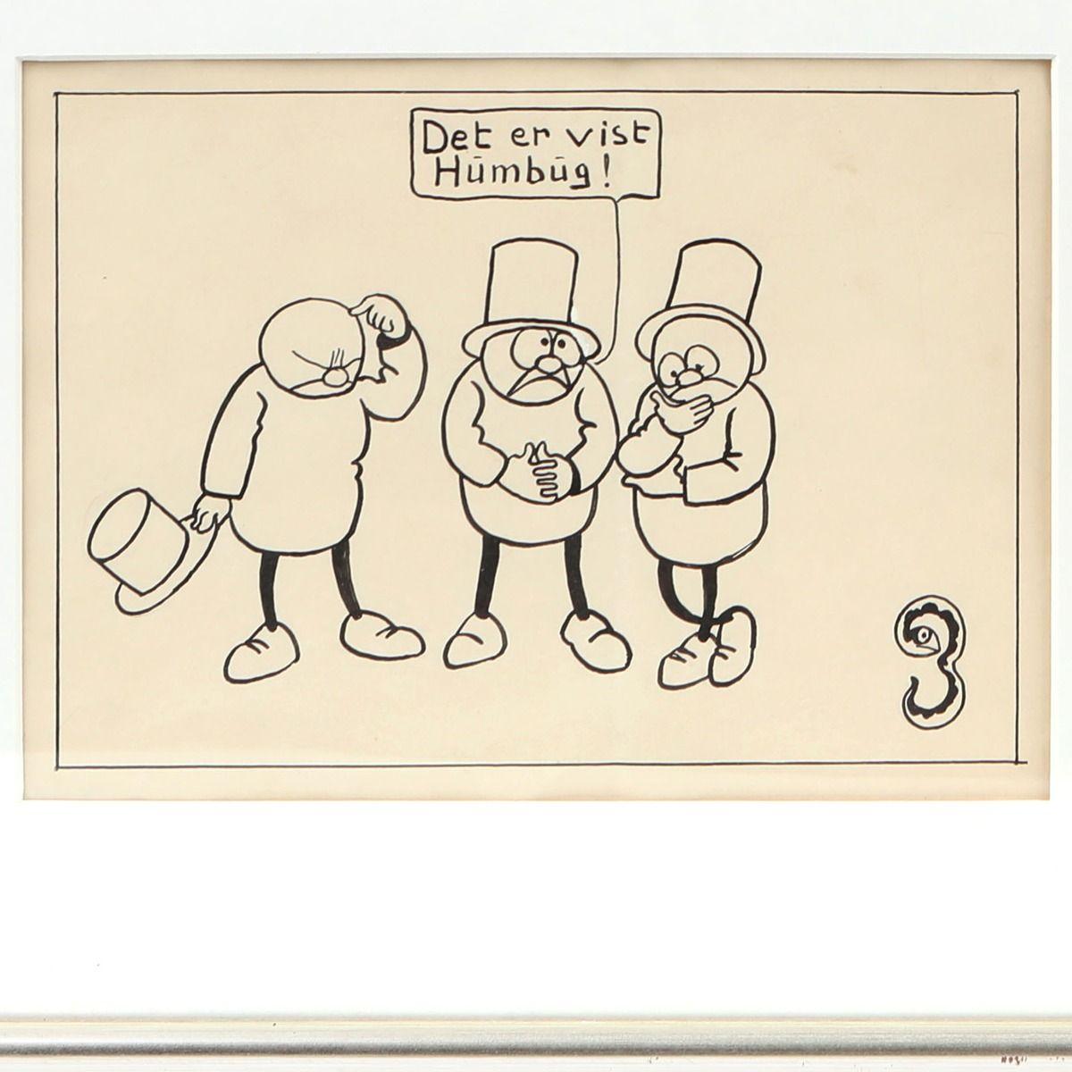 Original-Tuschezeichnung (4) von Storm P. - 
