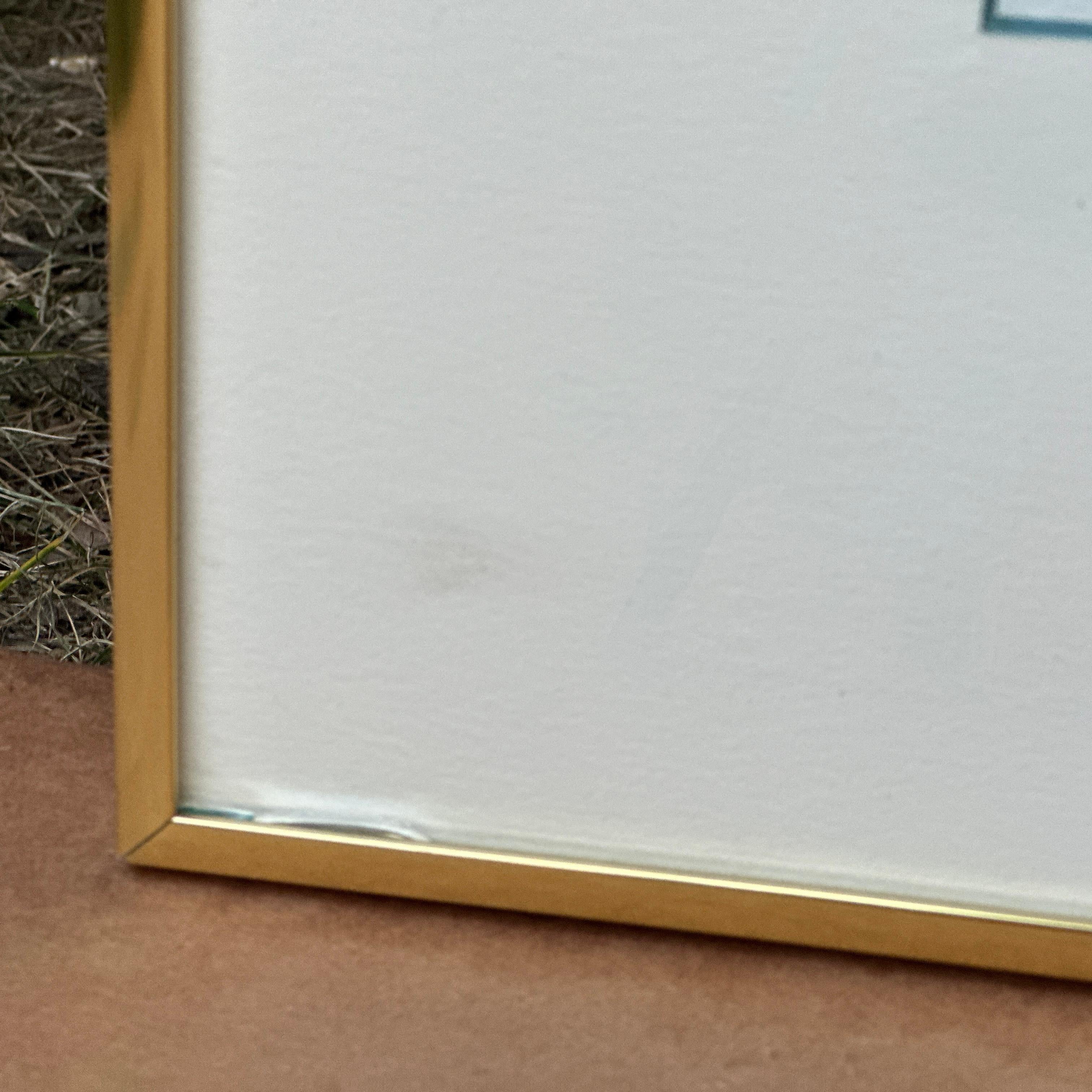 Pittura architettonica originale ad inchiostro e acquerello di Louis De Moll in vendita 3