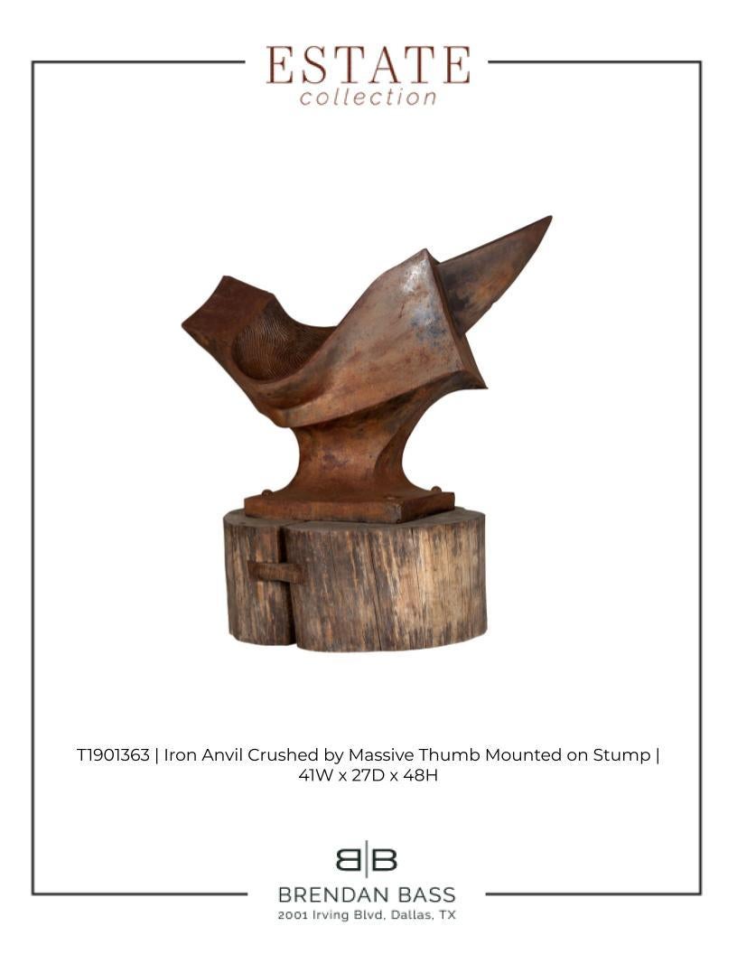 Original Iron Anvil Sculpture by NY Artist Christopher Dunham  For Sale 1