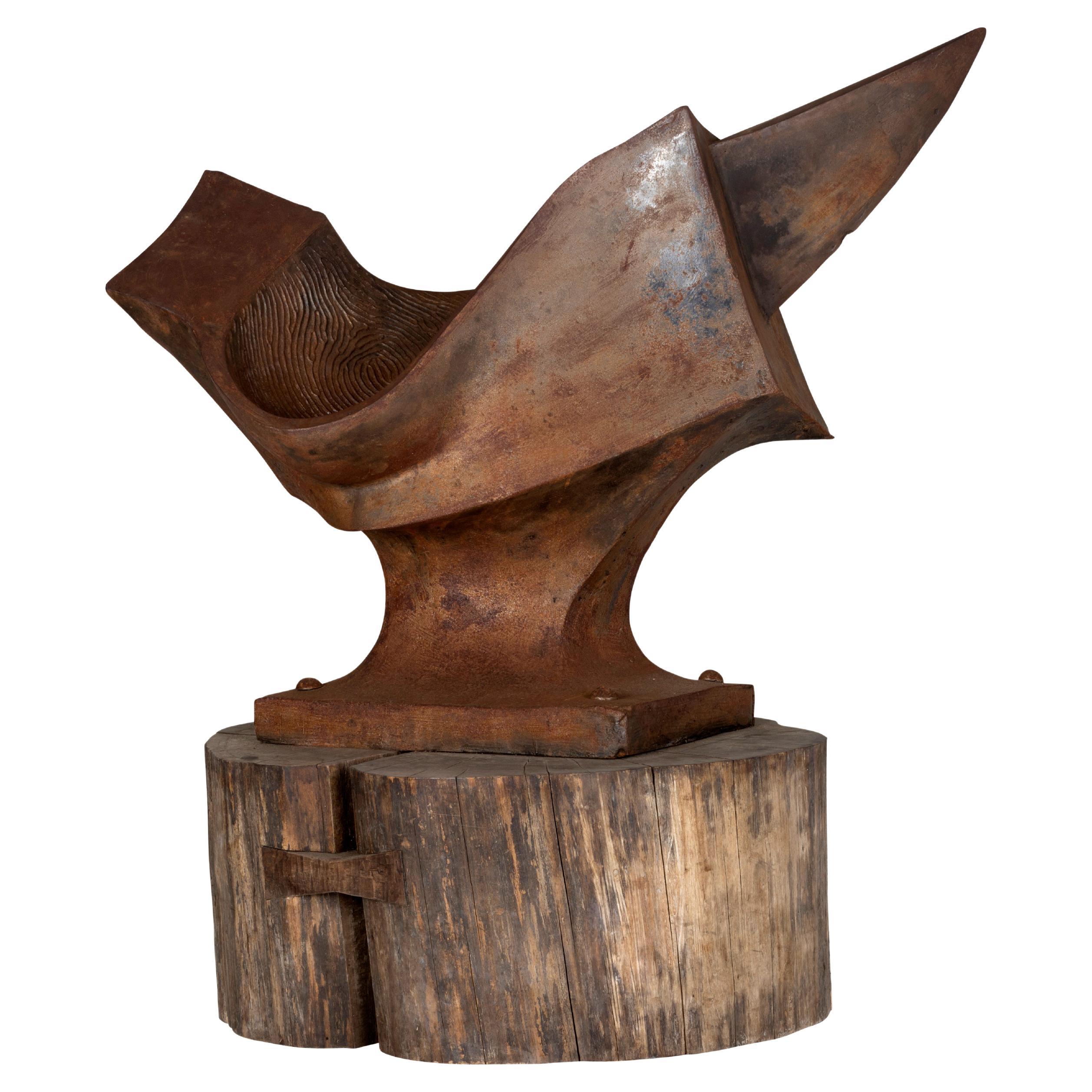 Original Iron Anvil Sculpture by NY Artist Christopher Dunham  For Sale