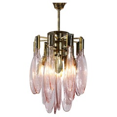 Original Italian Chandelier from the 60's Glass Venini Murano Style Max Ingrand