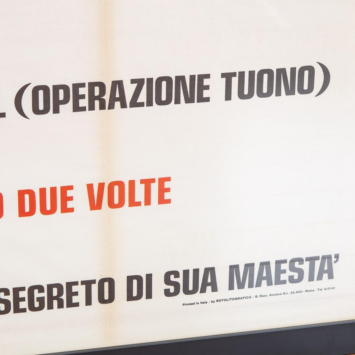 Original Italian 'Everybody Against James Bond' Film Festival Poster, c.1972 9
