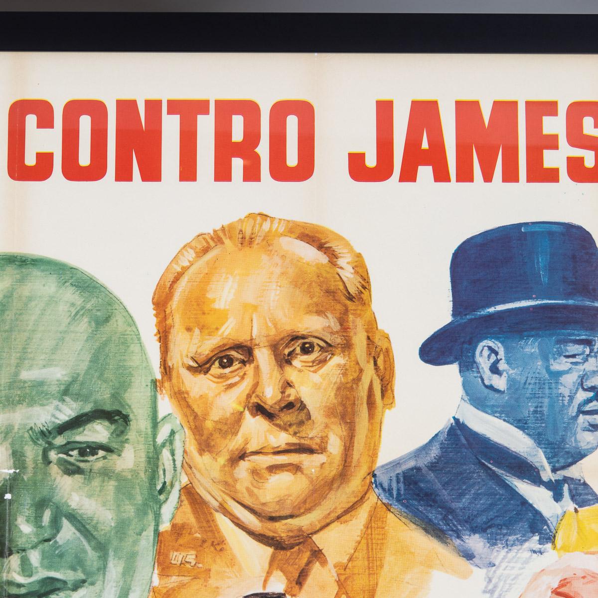20th Century Original Italian 'Everybody Against James Bond' Film Festival Poster, c.1972