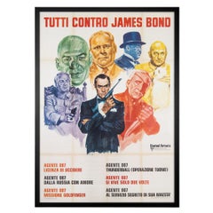 Italienisches Filmplakat „Everybody Against James Bond“, Filmfestival, um 1972