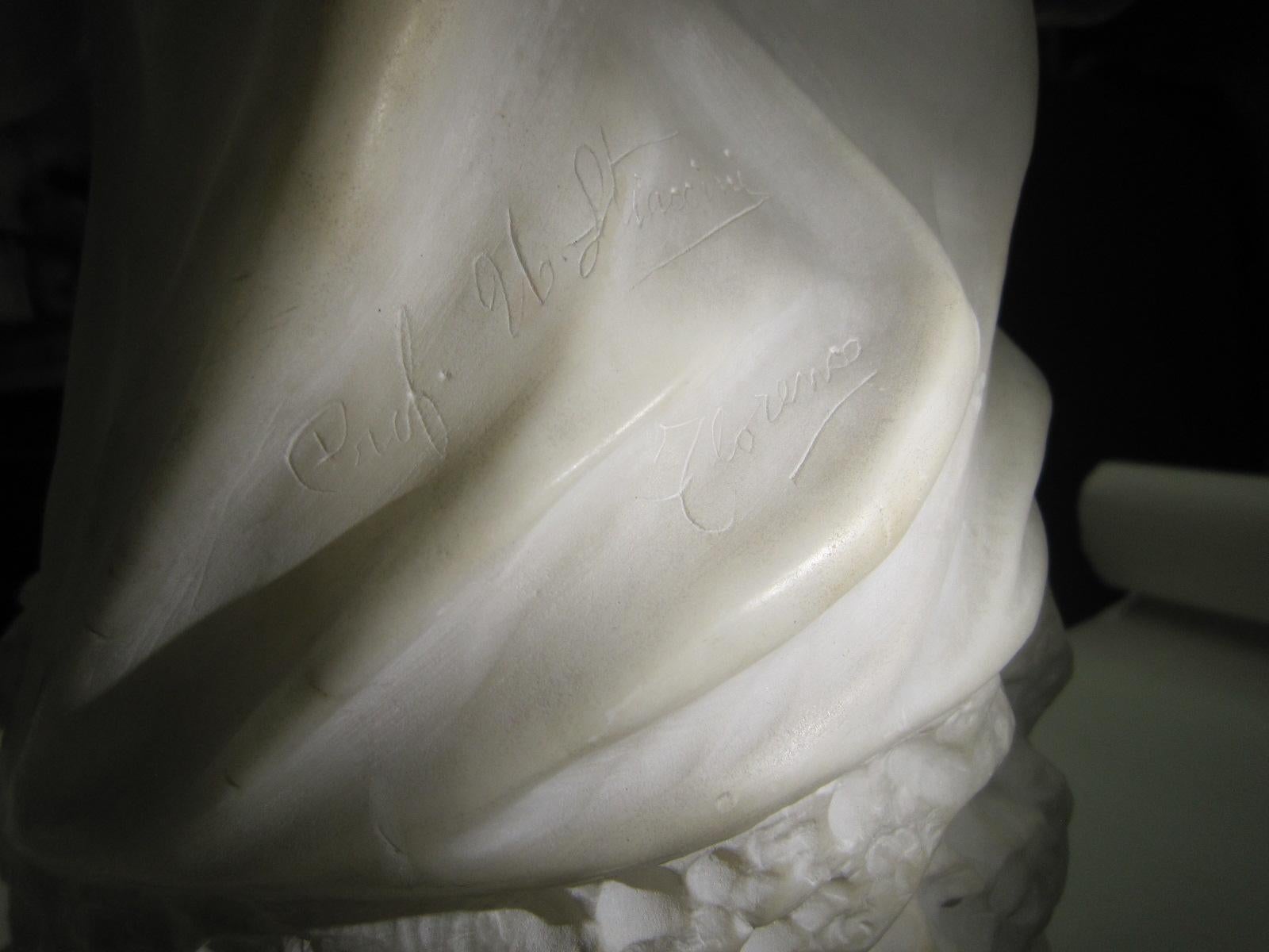 Escultura/lámpara original italiana tallada a mano Desnudo Firmada Umberto Stiaccini en venta 11