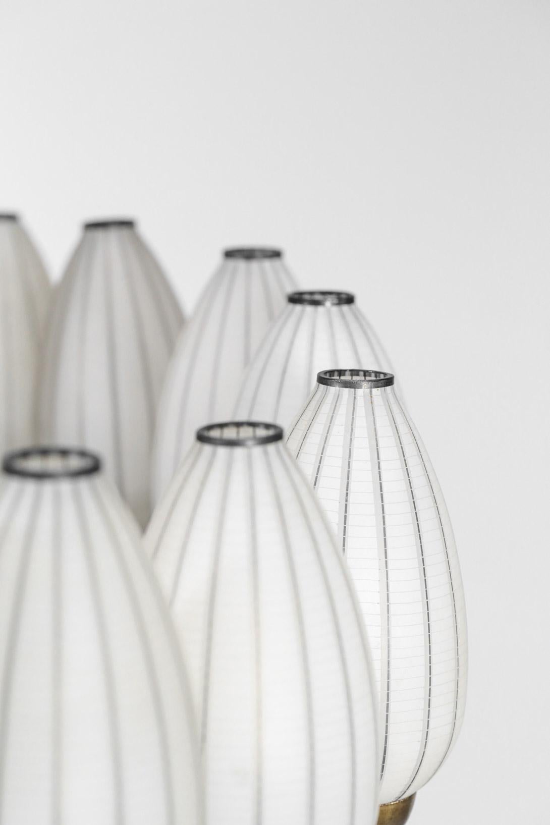 Original Italian Large Chandelier 24-Light, 1950s Style Gio Ponti Lelli Angelo 2