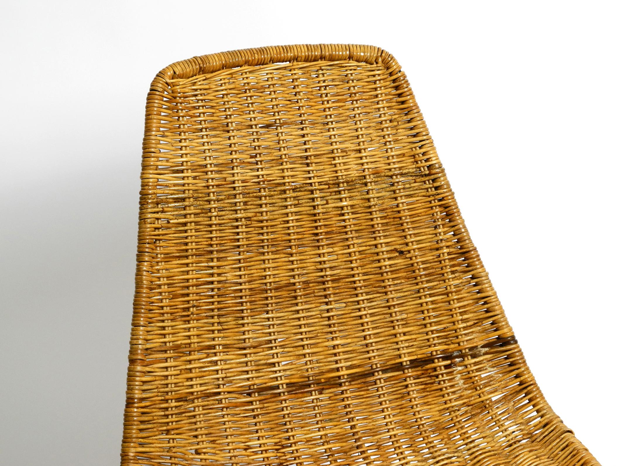 Original Italian Mid-Century Modern Gian Franco Legler Basket Chair For Sale 13