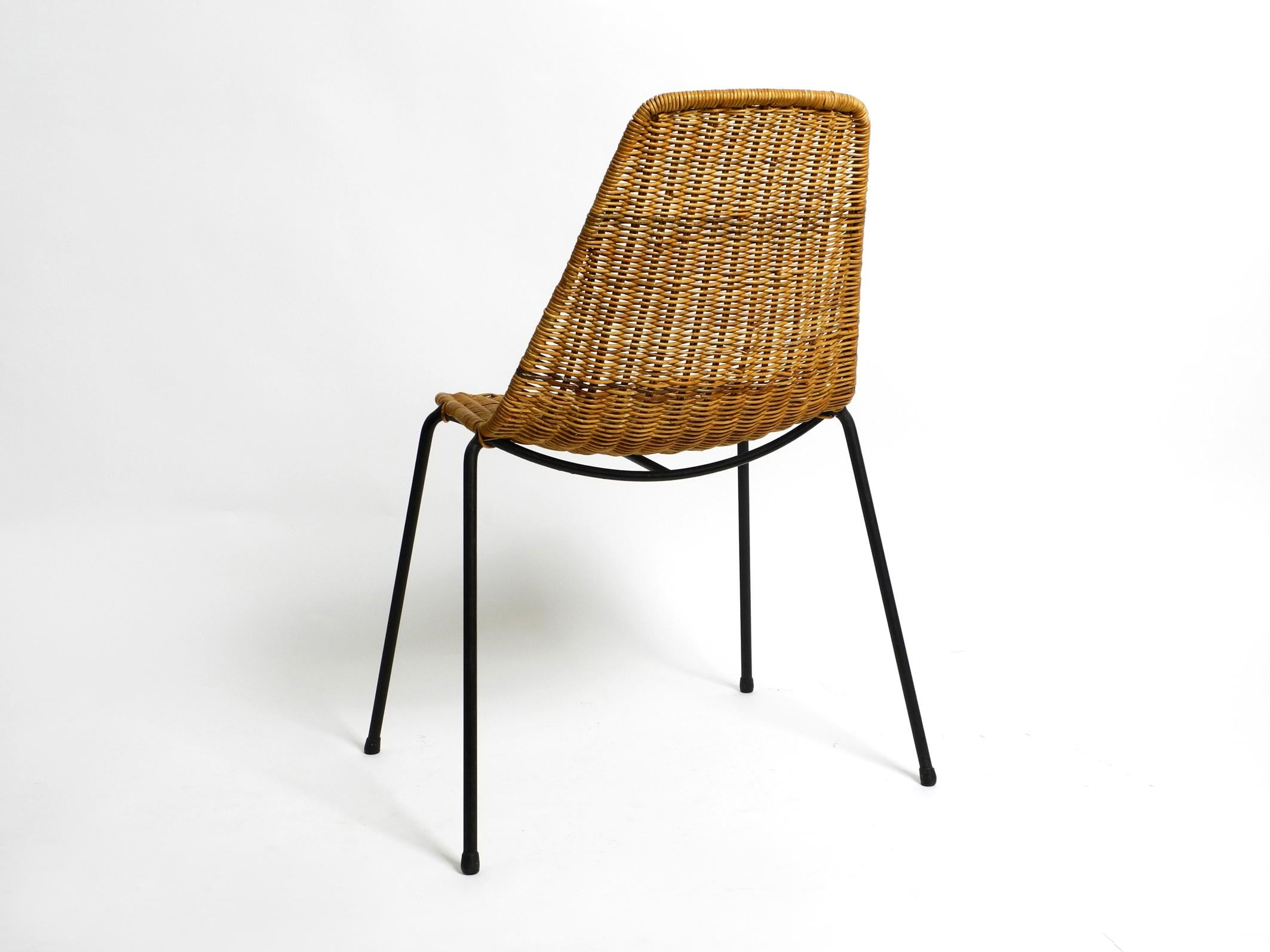 Mid-20th Century Original Italian Mid-Century Modern Gian Franco Legler Basket Chair For Sale