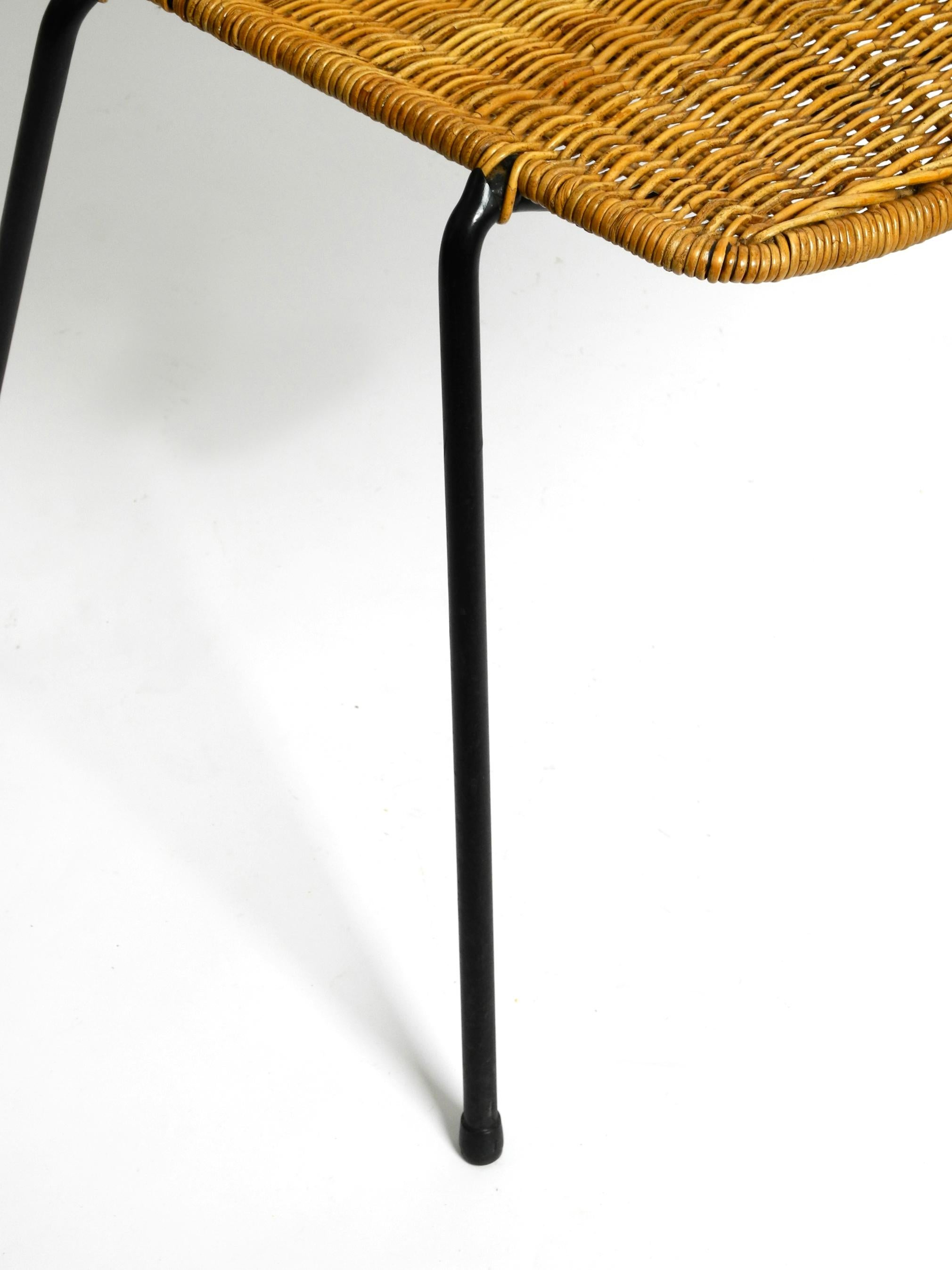 Original Italian Mid-Century Modern Gian Franco Legler Basket Chair For Sale 4