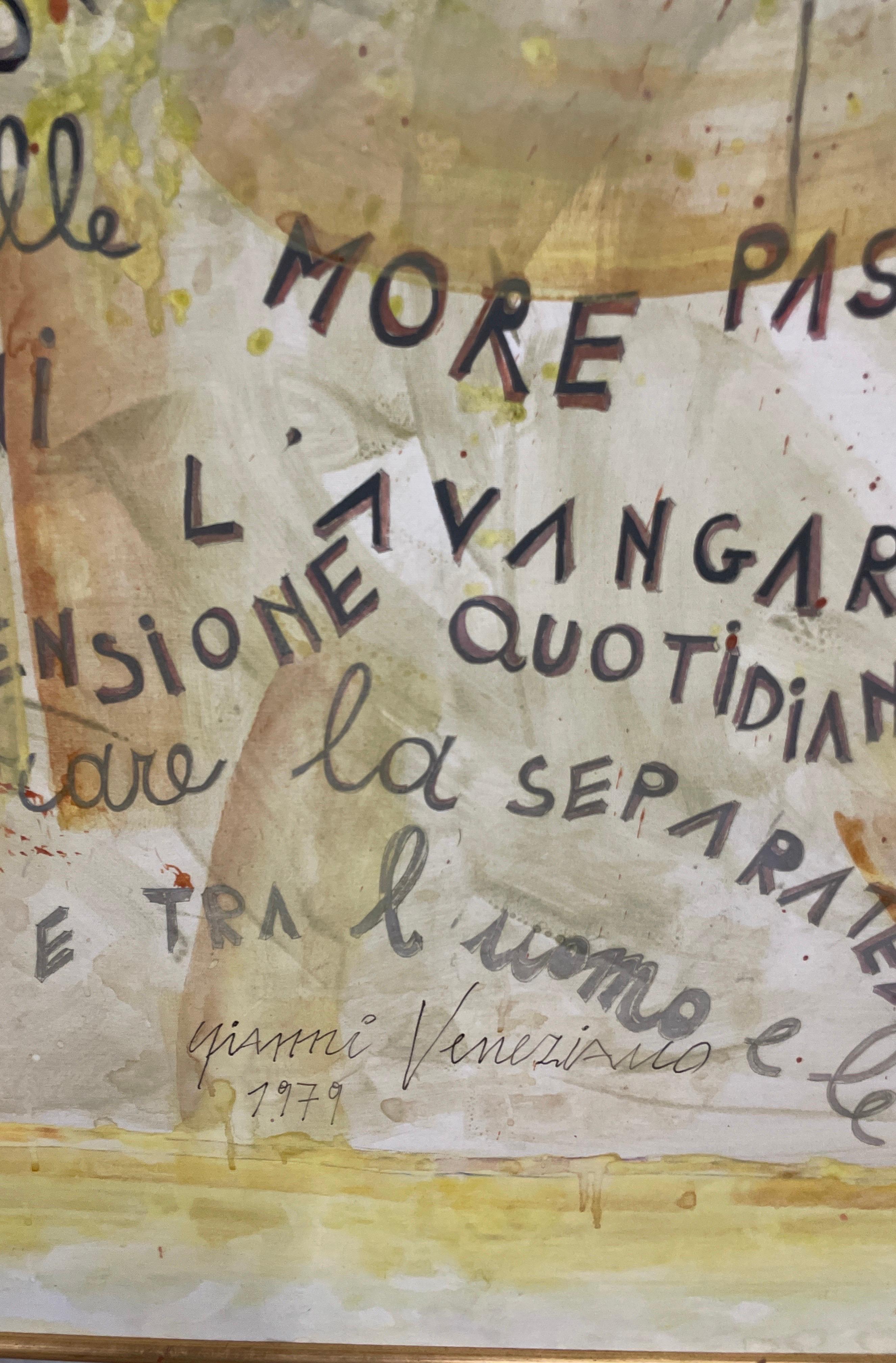 Original italienisches Ölgemälde von Gianni Veneziano im Zustand „Gut“ im Angebot in West Palm Beach, FL