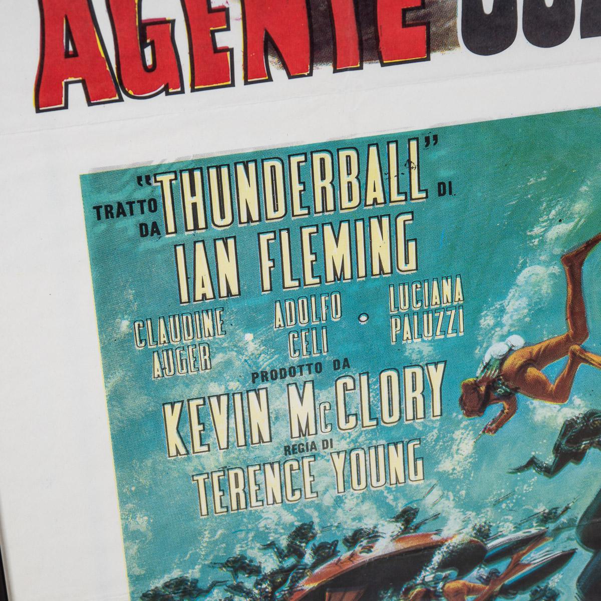 Original Italian Re-Release James Bond 'Thunderball' Poster, c.1971 For Sale 5