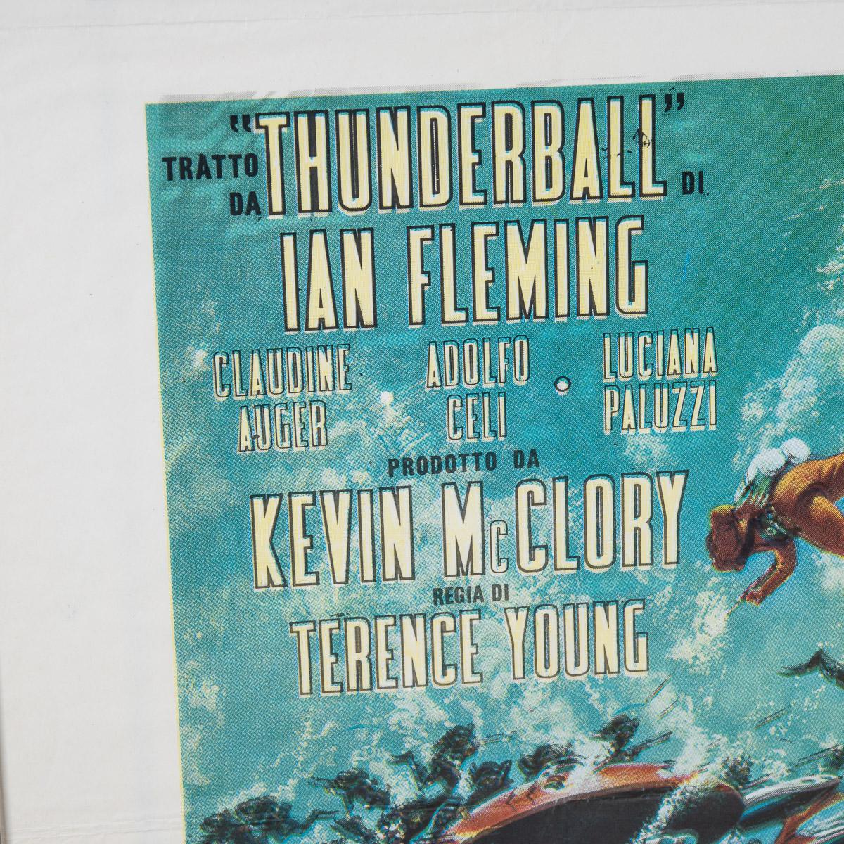 Original Italian Re-Release James Bond 'Thunderball' Poster, c.1971 For Sale 6