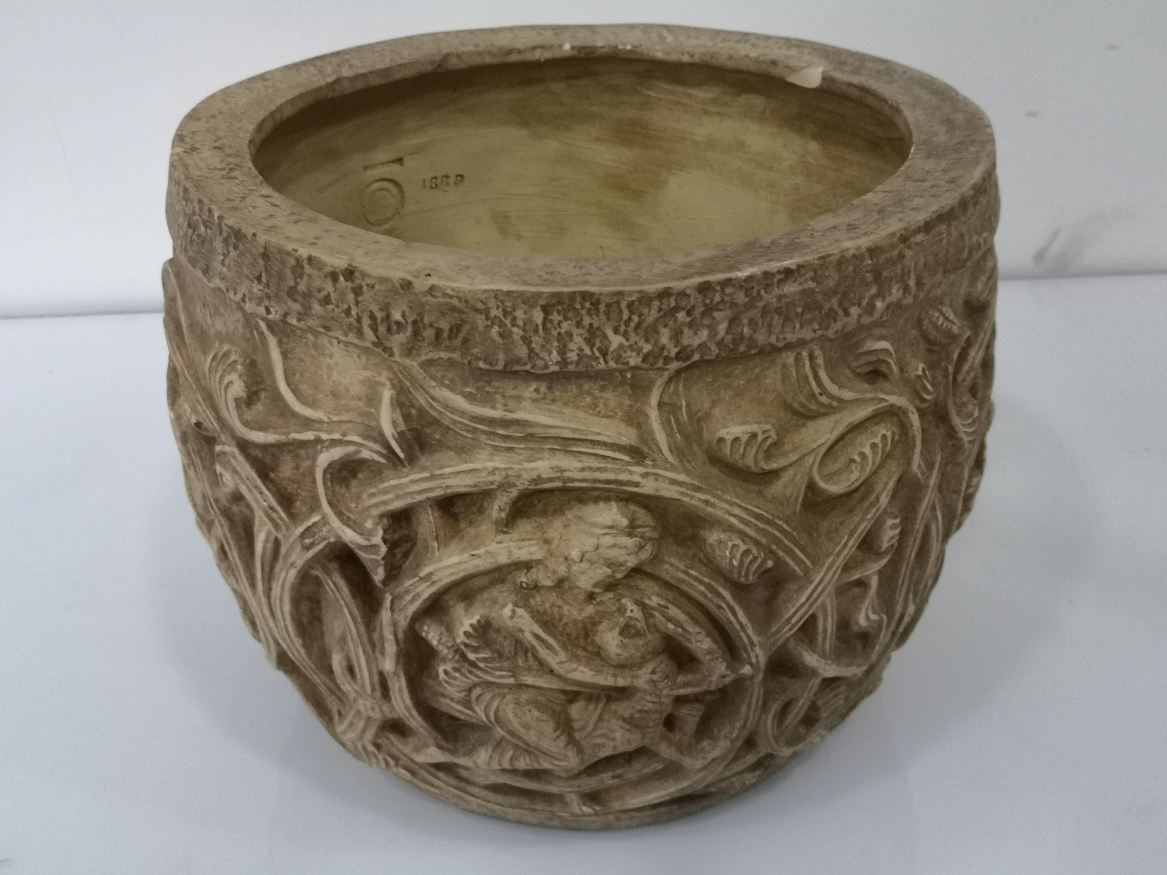 Original italienische Terrakotta-Vase aus der 