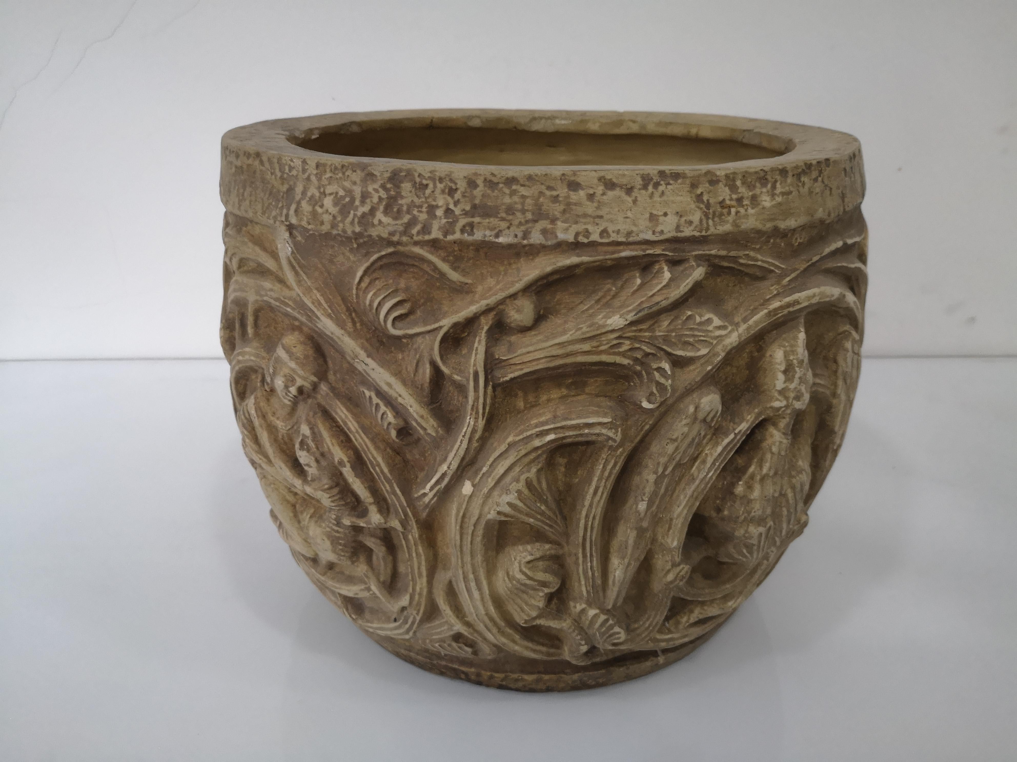 Original italienische Terrakotta-Vase aus der 