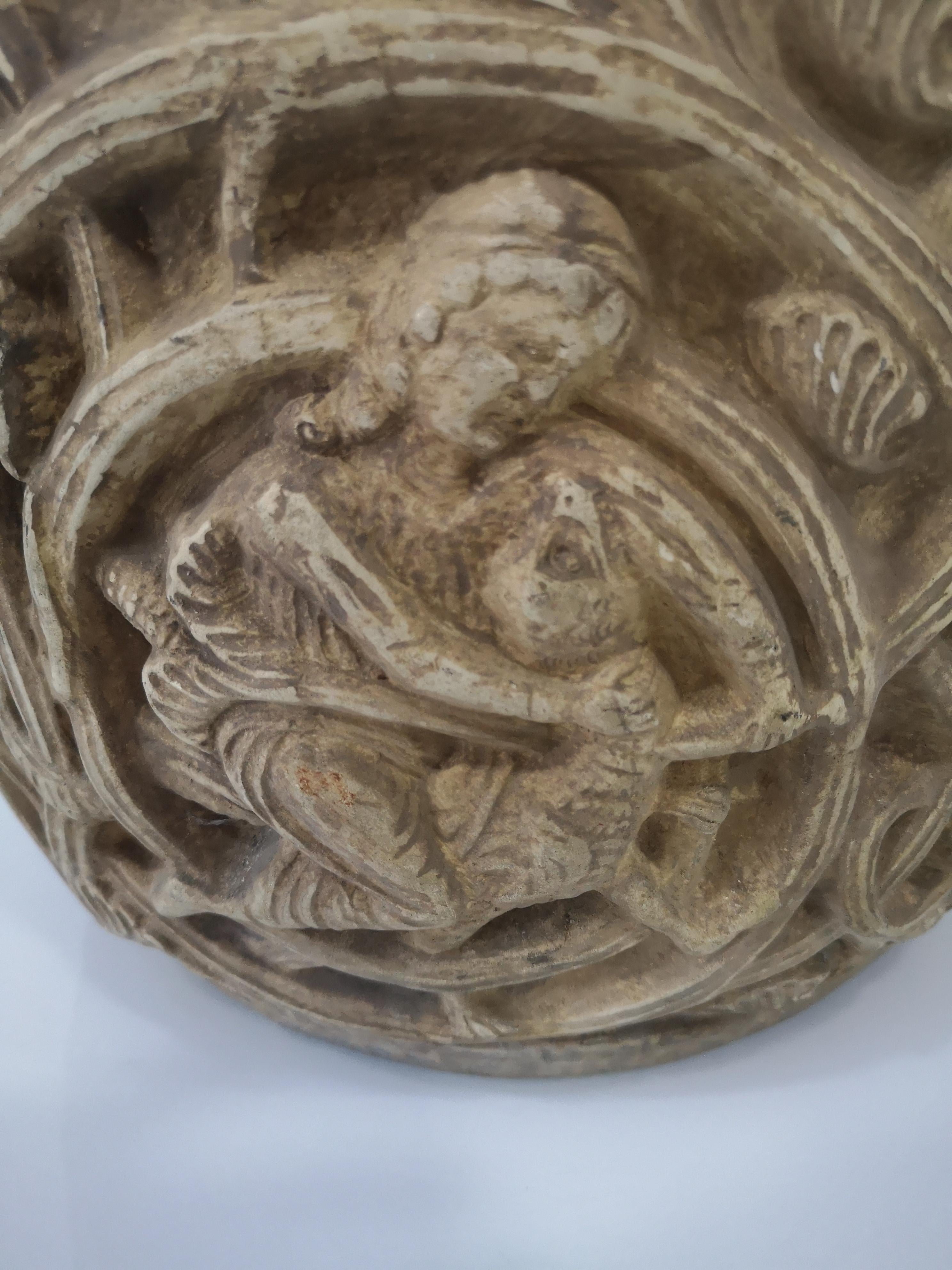 Original italienische Terrakotta-Vase aus der 