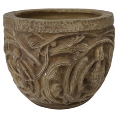 Original Italian terracotta vase from the "Manifattura di Signa" from the early