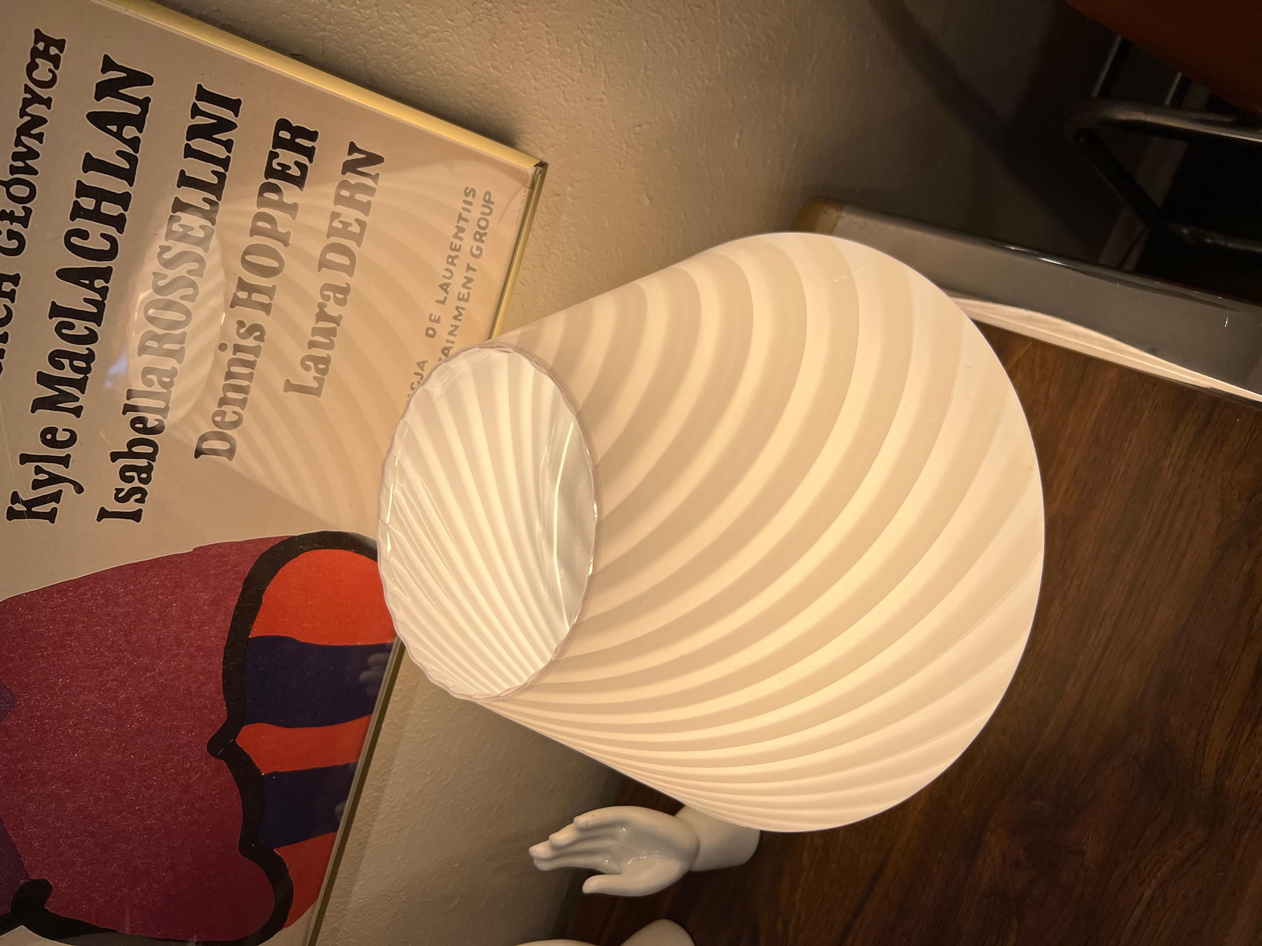 Lampe champignon italienne Vetri Murano fabriquée à la main 3
