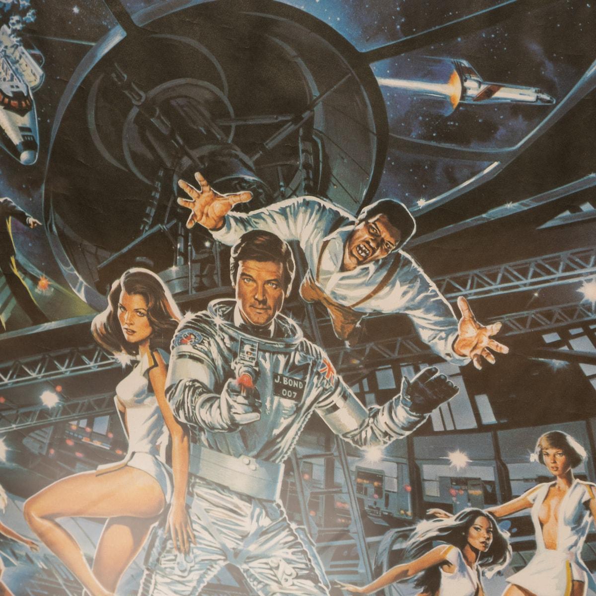Affiche d'origine du film britannique Quad « Moonraker » de James Bond 007, vers 1979 en vente 4
