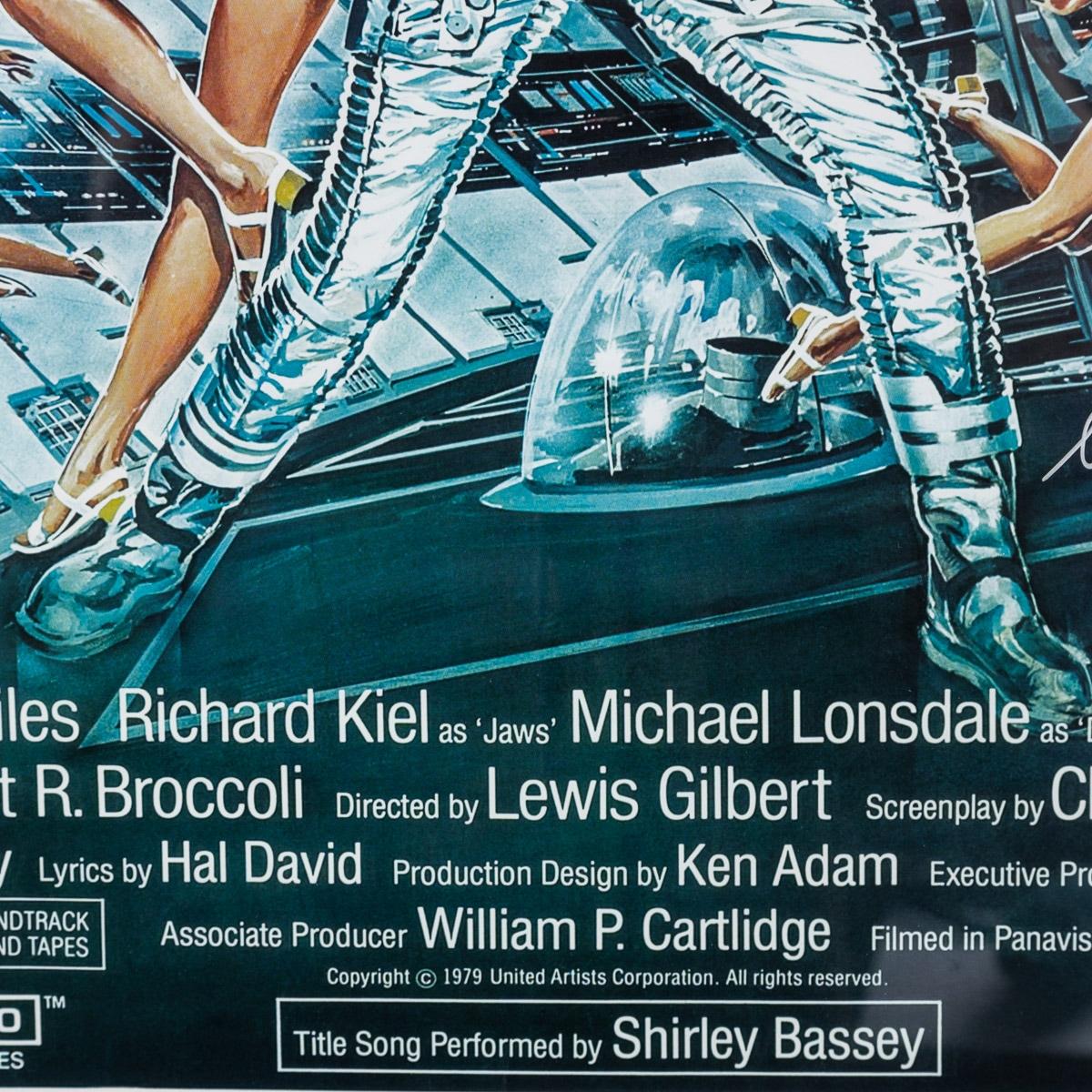 Original James Bond 007 'Moonraker' Film Poster, Signed by Roger Moore, c.1979 For Sale 10