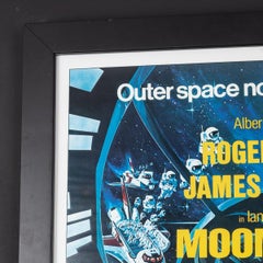 Original James Bond 007 'Moonraker' Film Poster, Signed by Roger Moore, c.1979