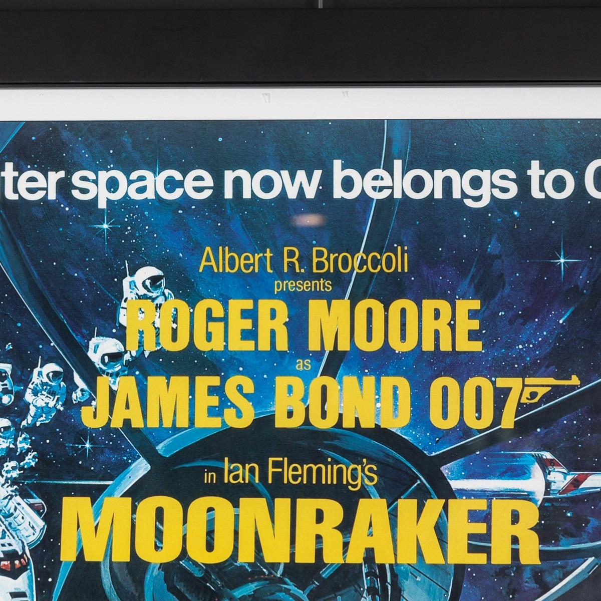 Original James Bond 007 „Moonraker“ Filmplakat, signiert von Roger Moore, ca. 1979 (Britisch) im Angebot