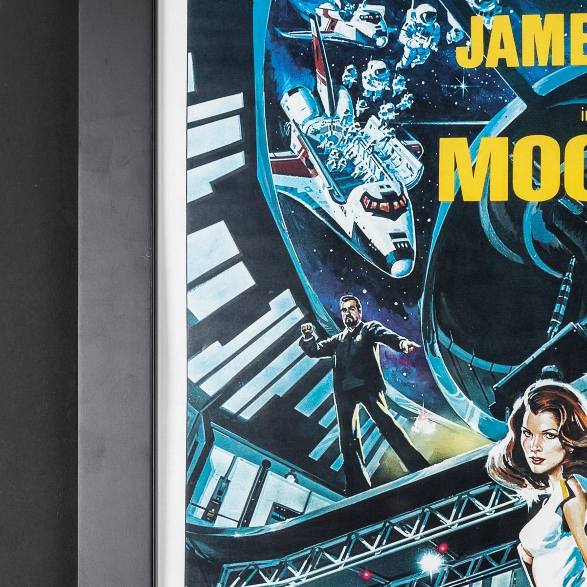 20th Century Original James Bond 007 'Moonraker' Film Poster, Signed by Roger Moore, c.1979 For Sale