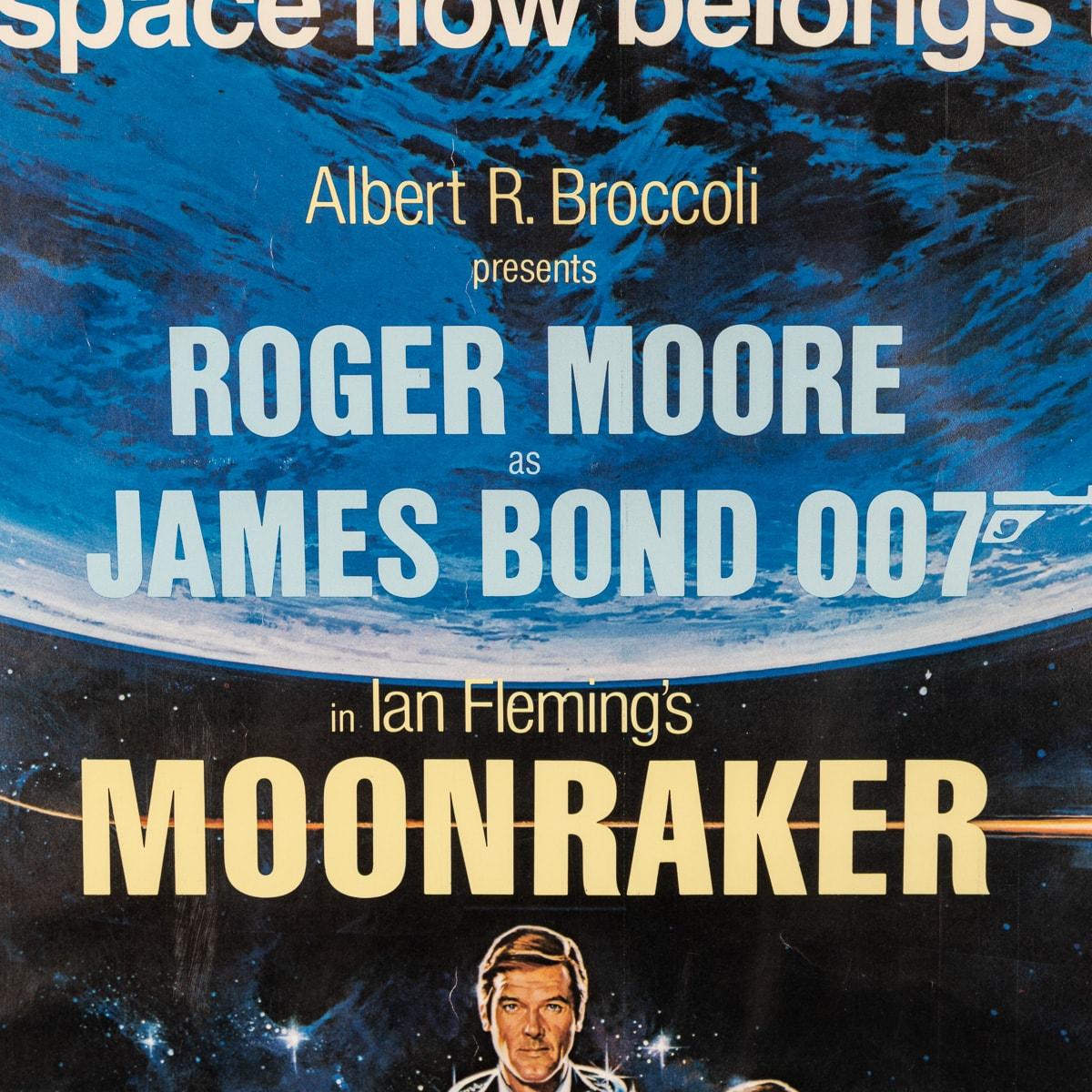 Paper Original James Bond 007 'Moonraker' Film 'Us Advance' Poster, c.1979