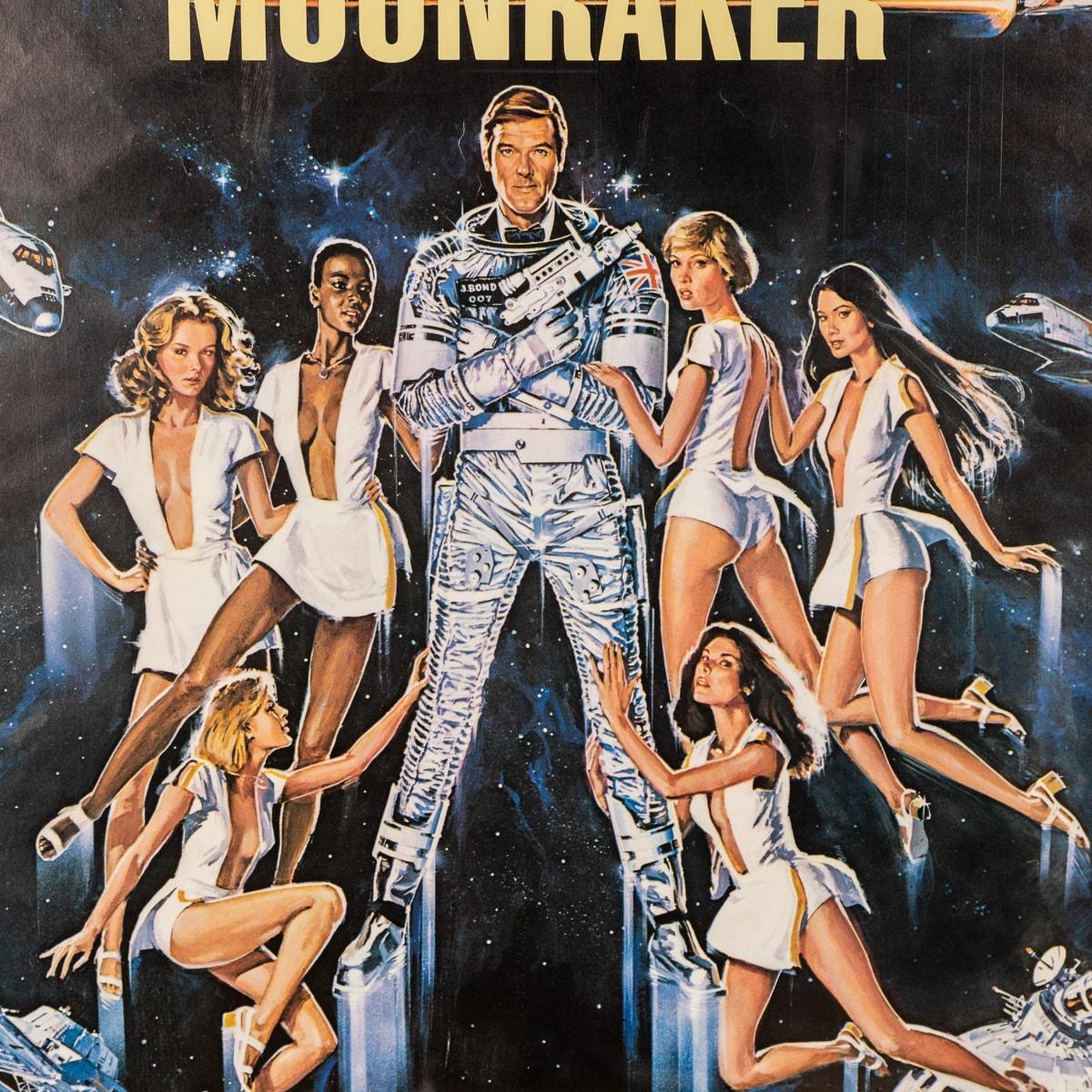 Original James Bond 007 'Moonraker' Film 'Us Advance' Poster, c.1979 2