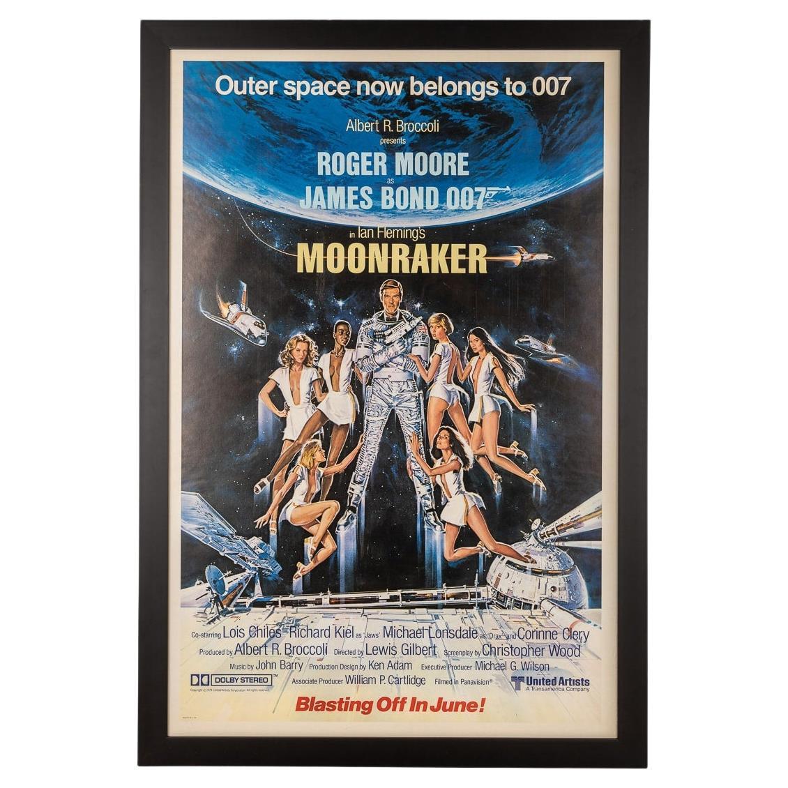 Original James Bond 007 'Moonraker' Film 'Us Advance' Poster, c.1979