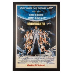 Vintage Original James Bond 007 'Moonraker' Film 'Us Advance' Poster, c.1979