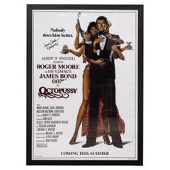 Original James Bond 007 'Octopussy' Film Poster, Signed by Maud Adams, c.1983