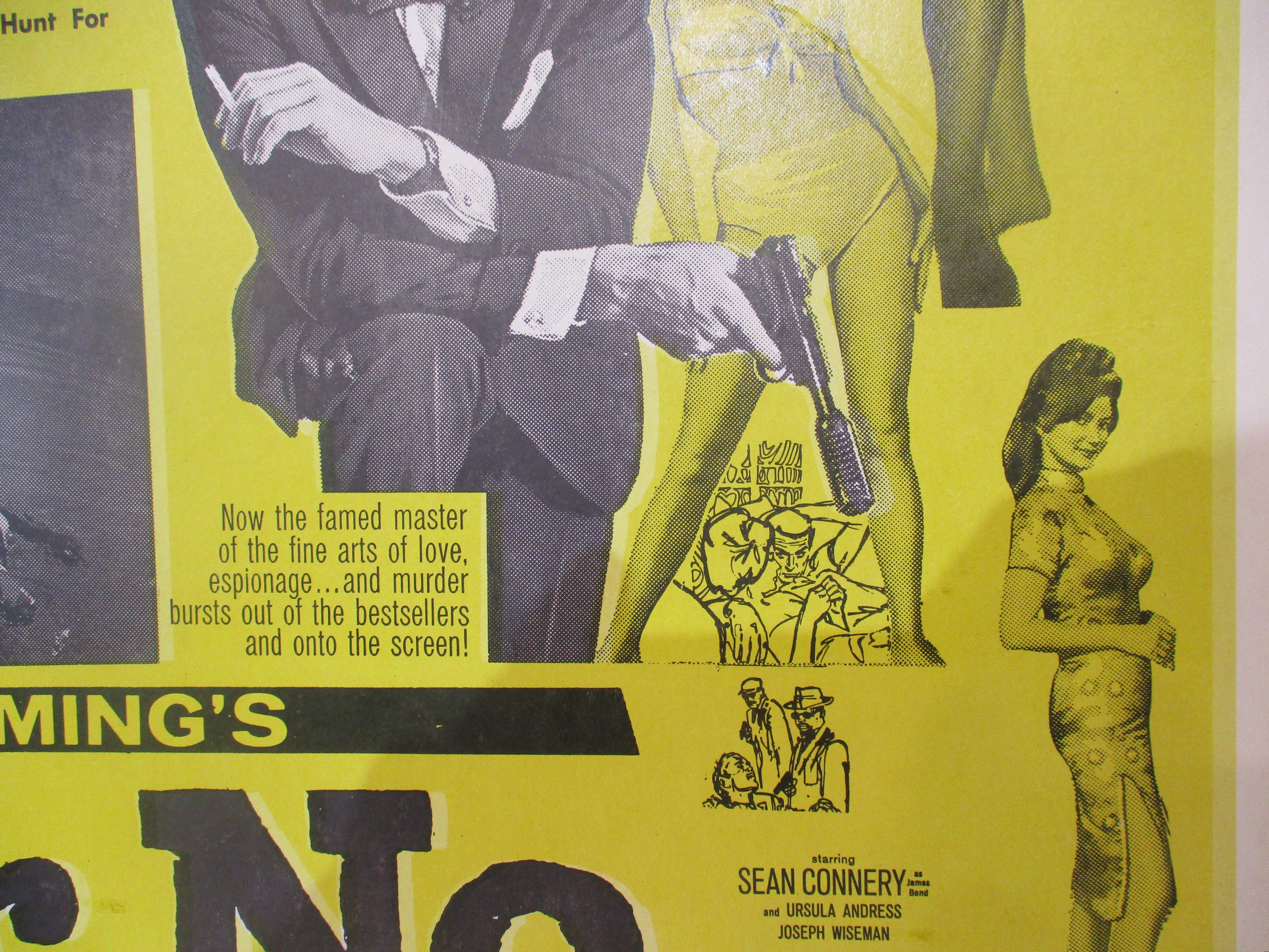 Paper Original James Bond Dr. No Benton Window Card  For Sale