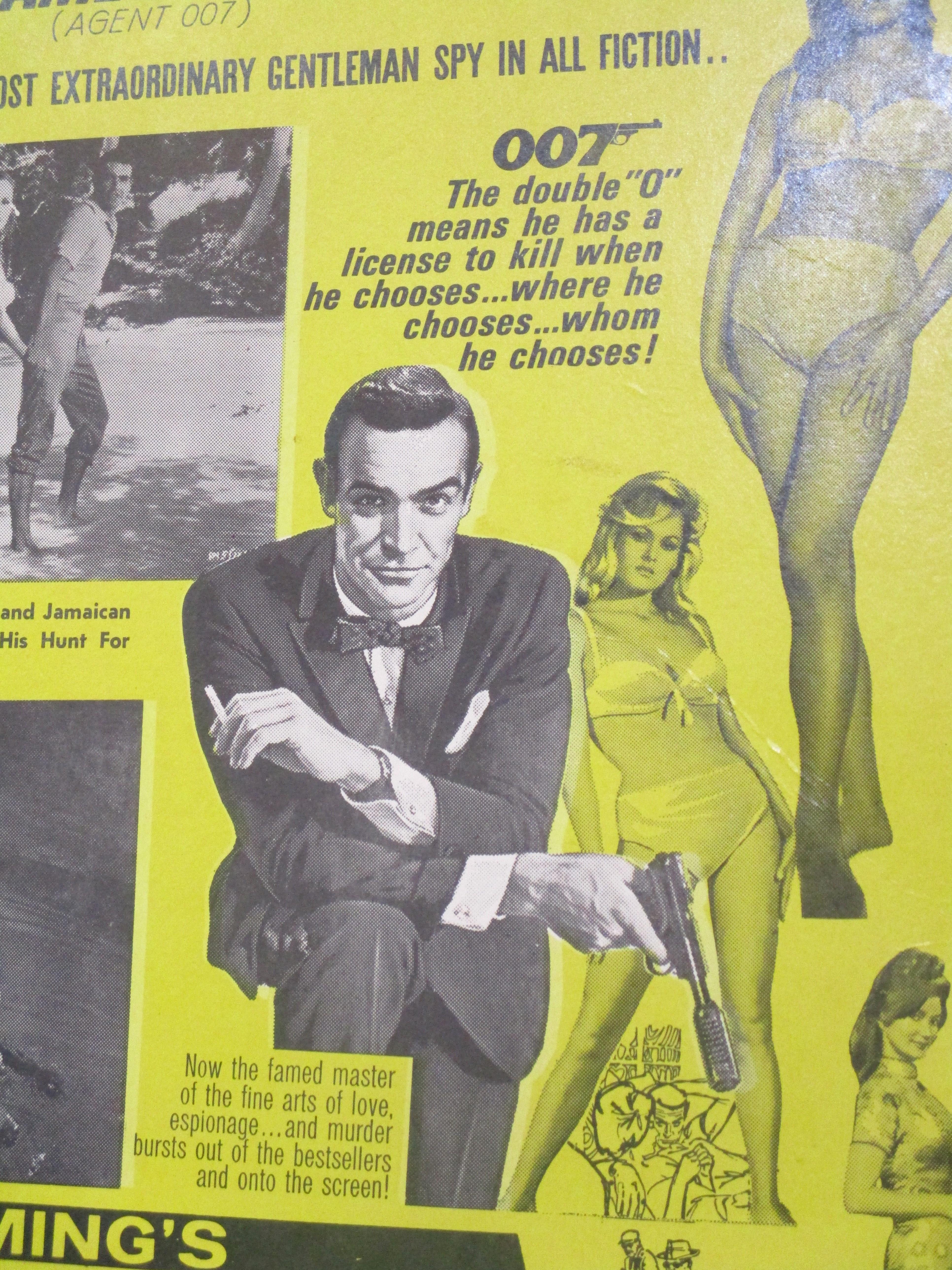 Original James Bond Dr. No Benton Window Card  For Sale 2