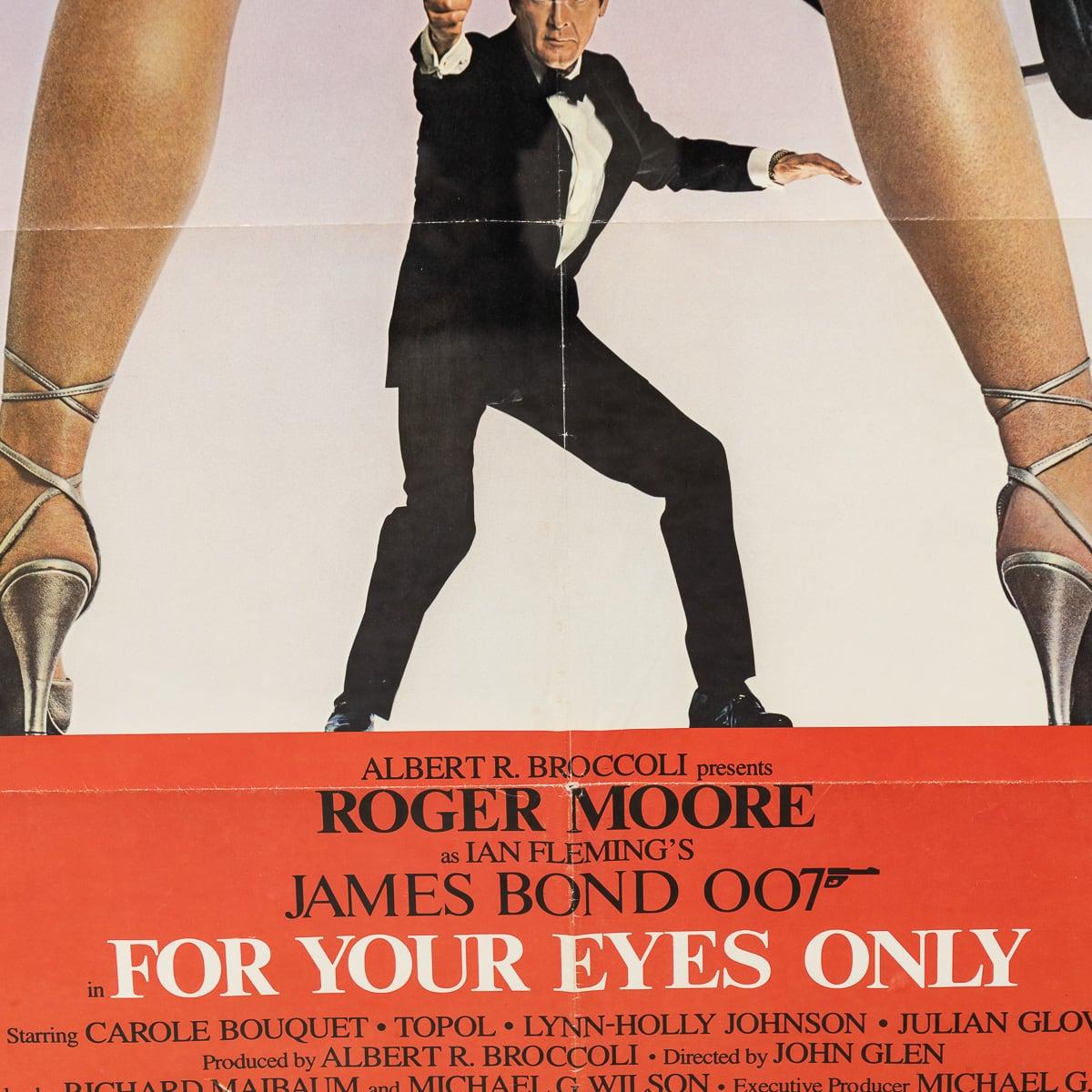 Original James Bond 'For Your Eyes Only' Framed Poster c.1981 For Sale 3