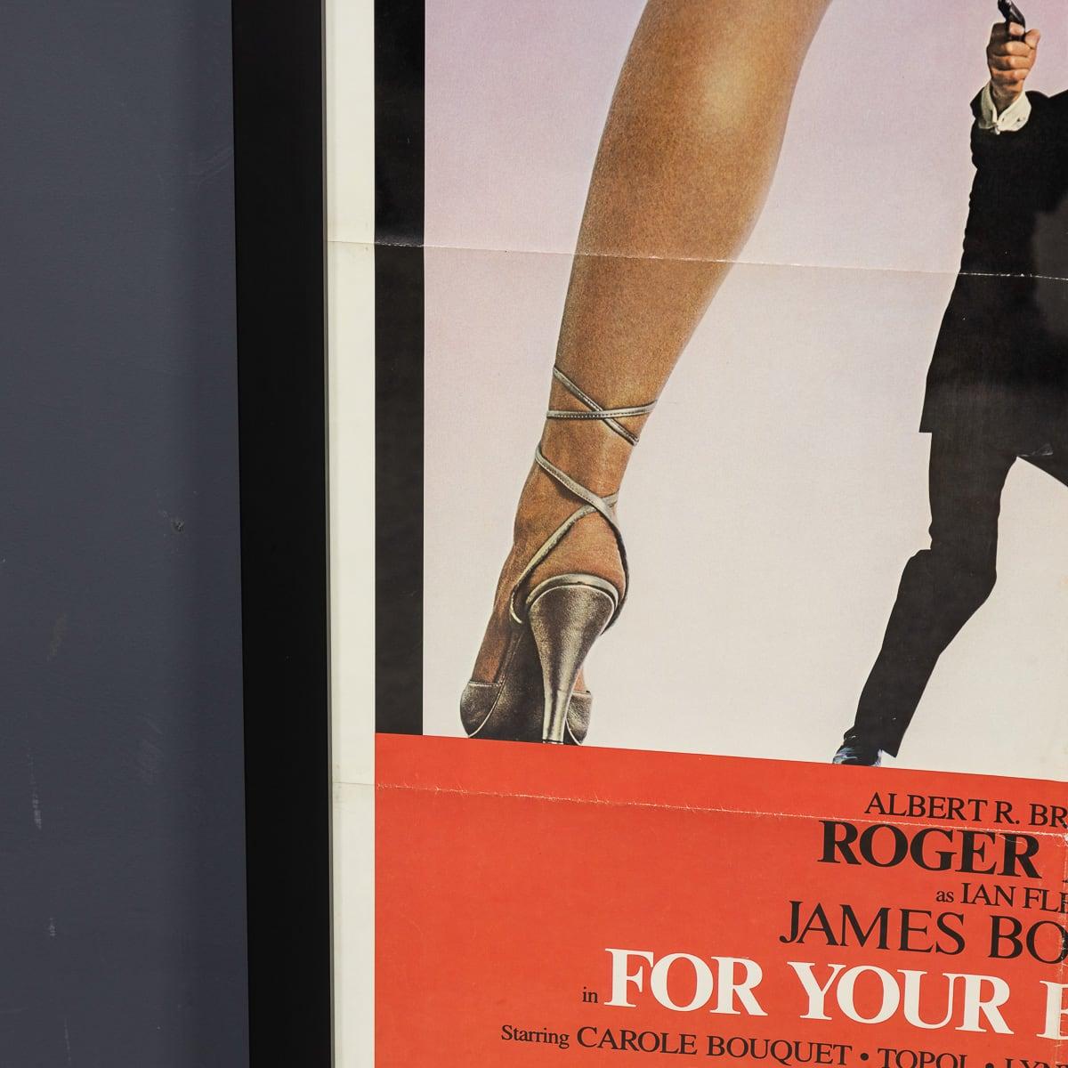 Original James Bond 'For Your Eyes Only' Framed Poster c.1981 For Sale 4