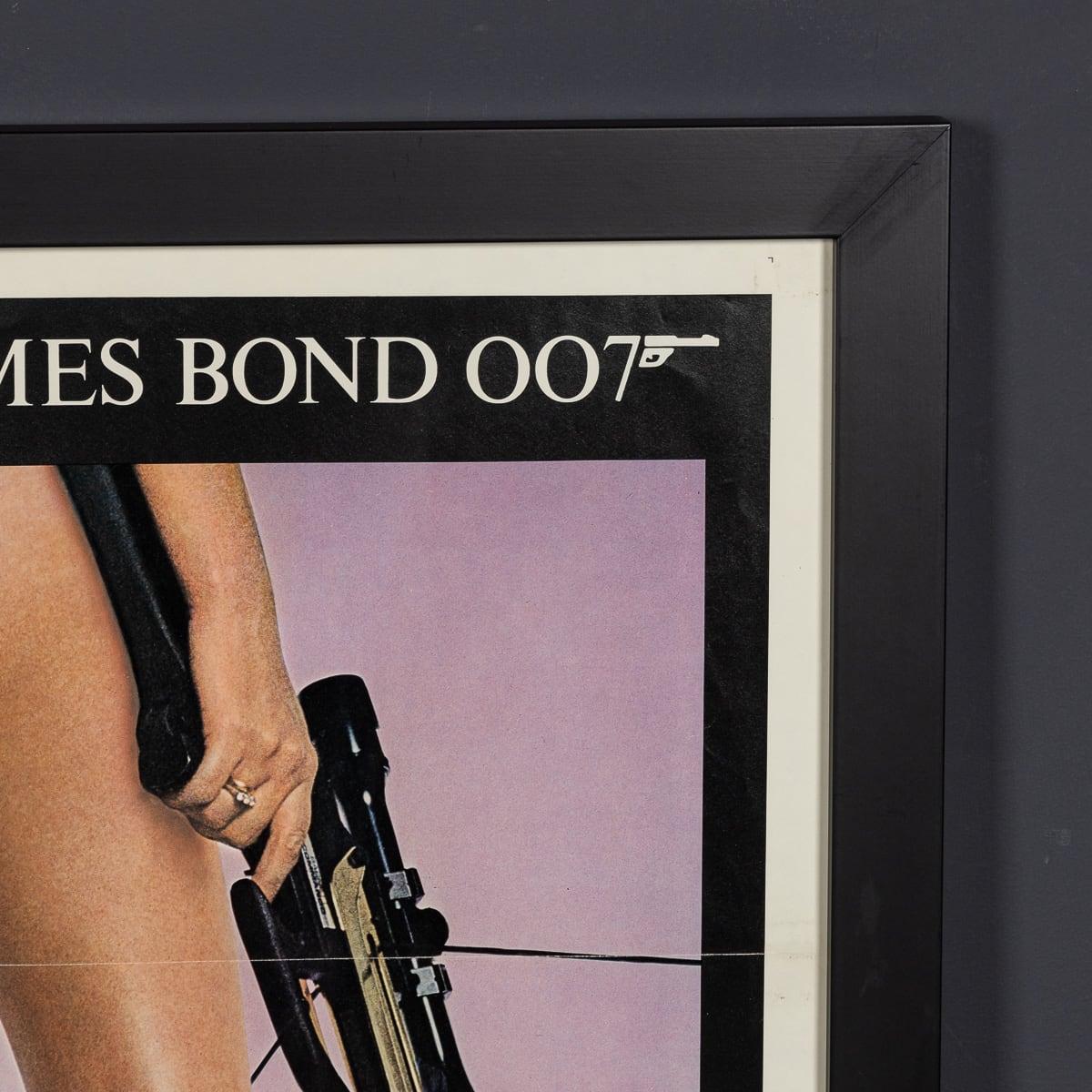 Wood Original James Bond 'For Your Eyes Only' Framed Poster c.1981 For Sale