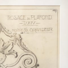 Original Jansen Architectural Pencil Drawing