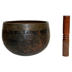 Original Japanese Antique Temple Bowl Signed 10"